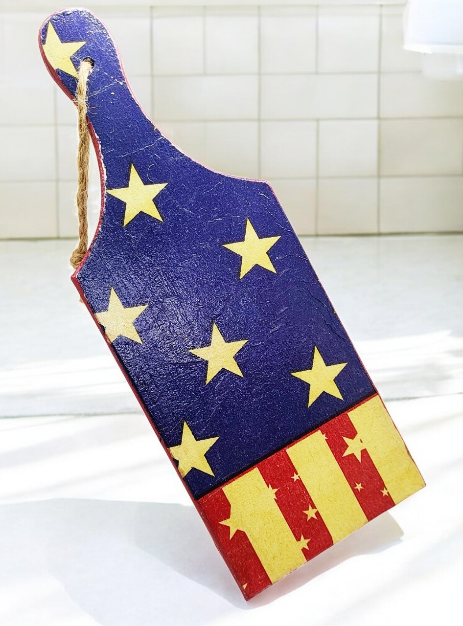 Small Patriotic Cutting Board Sign Decor
