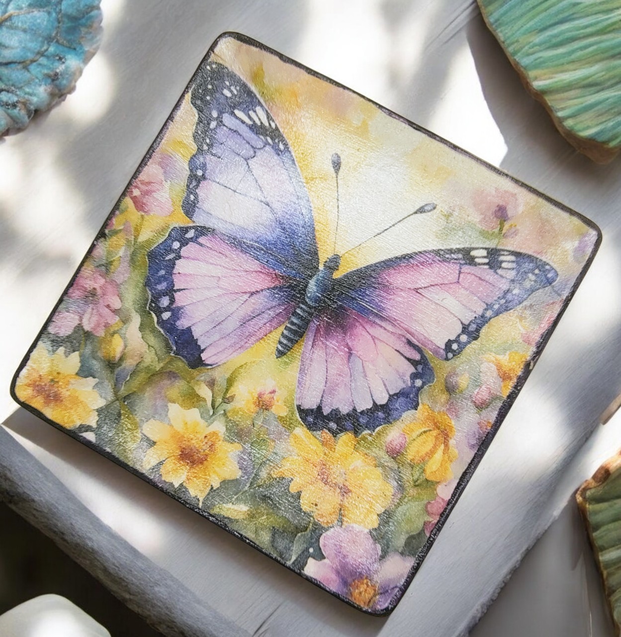 Butterfly Jewelry Dish, Trinket Dish, Catchall Dish