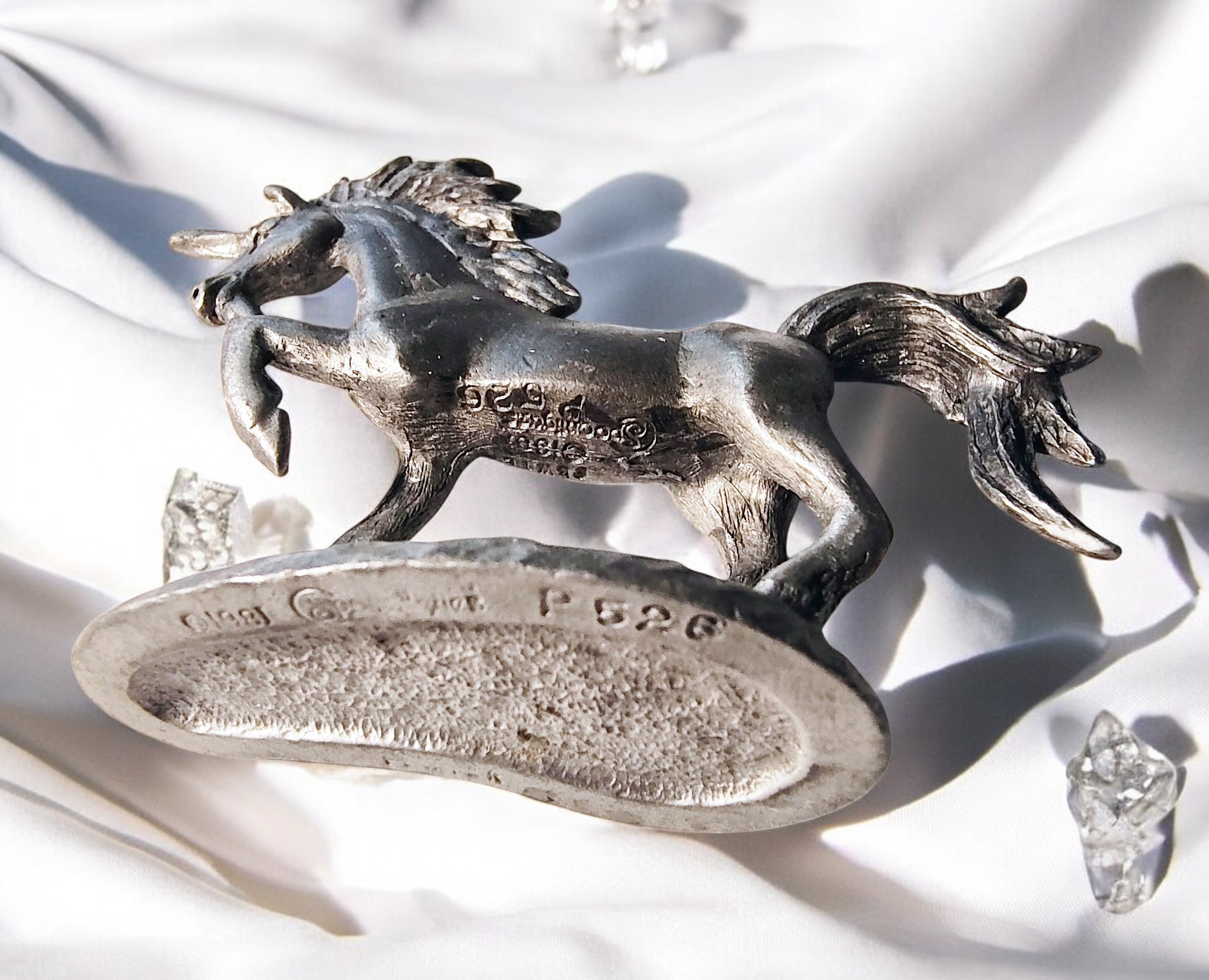 1981 Spoontiques Pewter Unicorn Figurine - Signed & Numbered