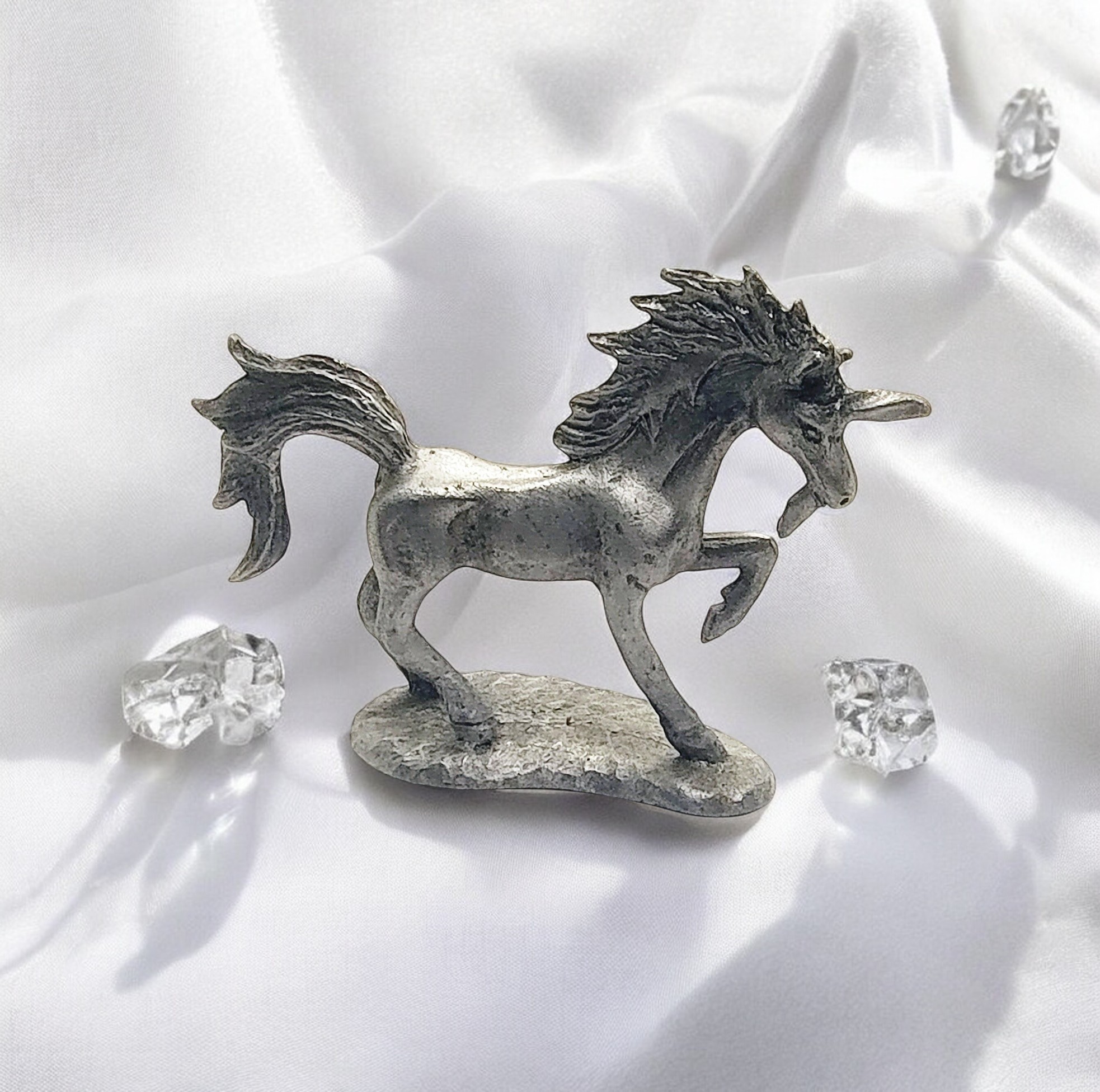 1981 Spoontiques Pewter Unicorn Figurine - Signed & Numbered
