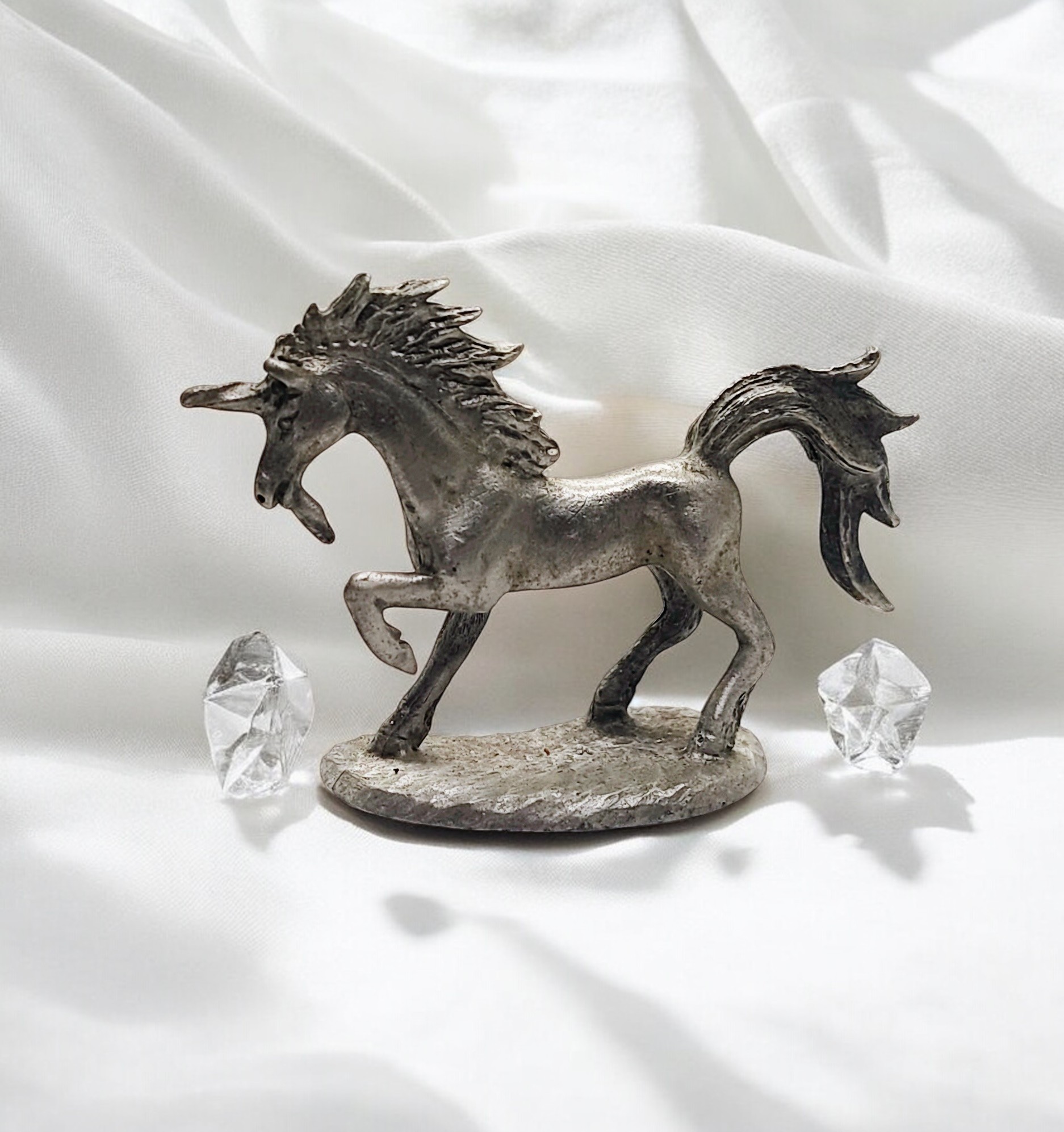 1981 Spoontiques Pewter Unicorn Figurine - Signed & Numbered