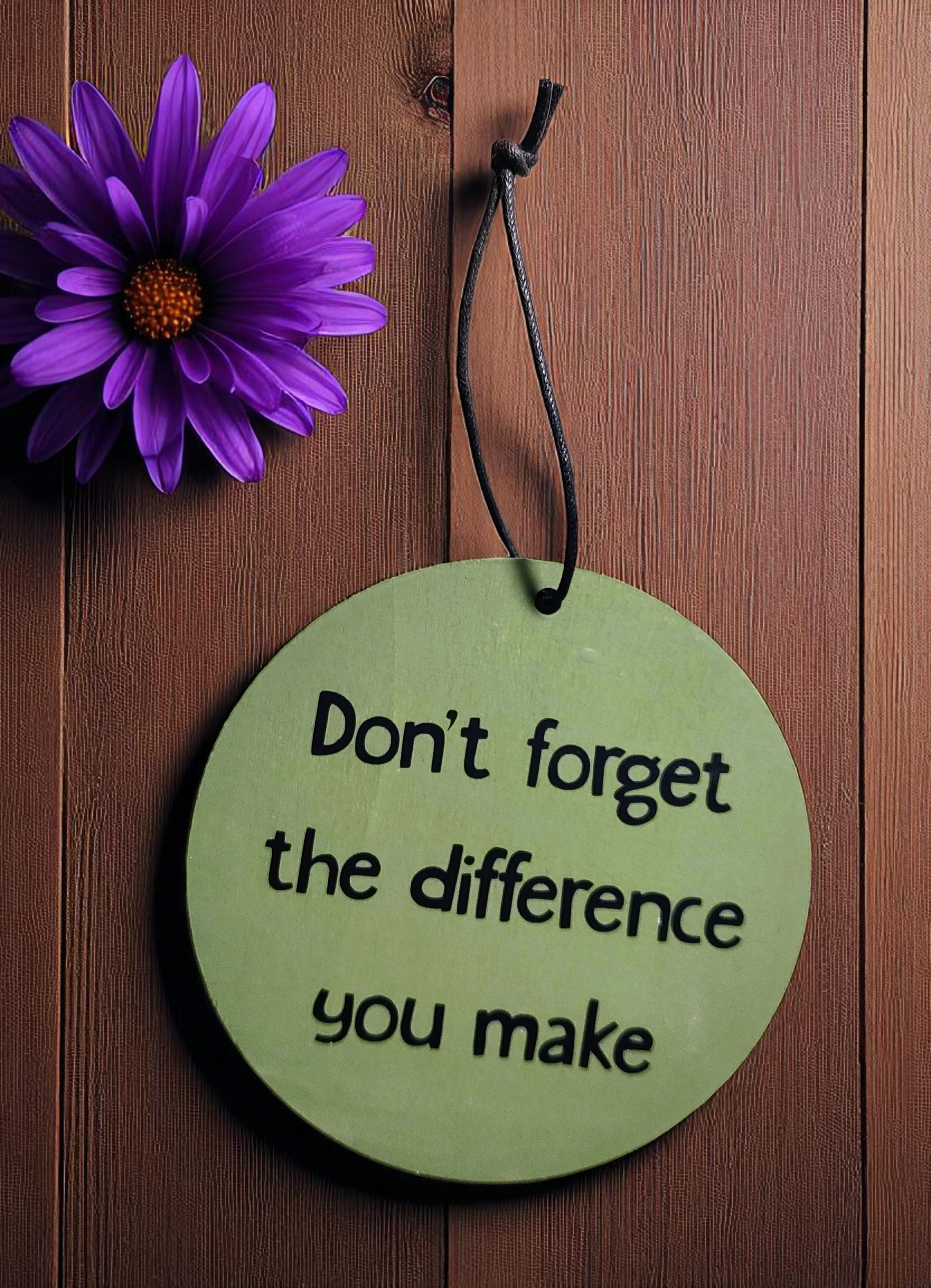 Personalized Never Forget the Difference You Make Inspirational Ornament