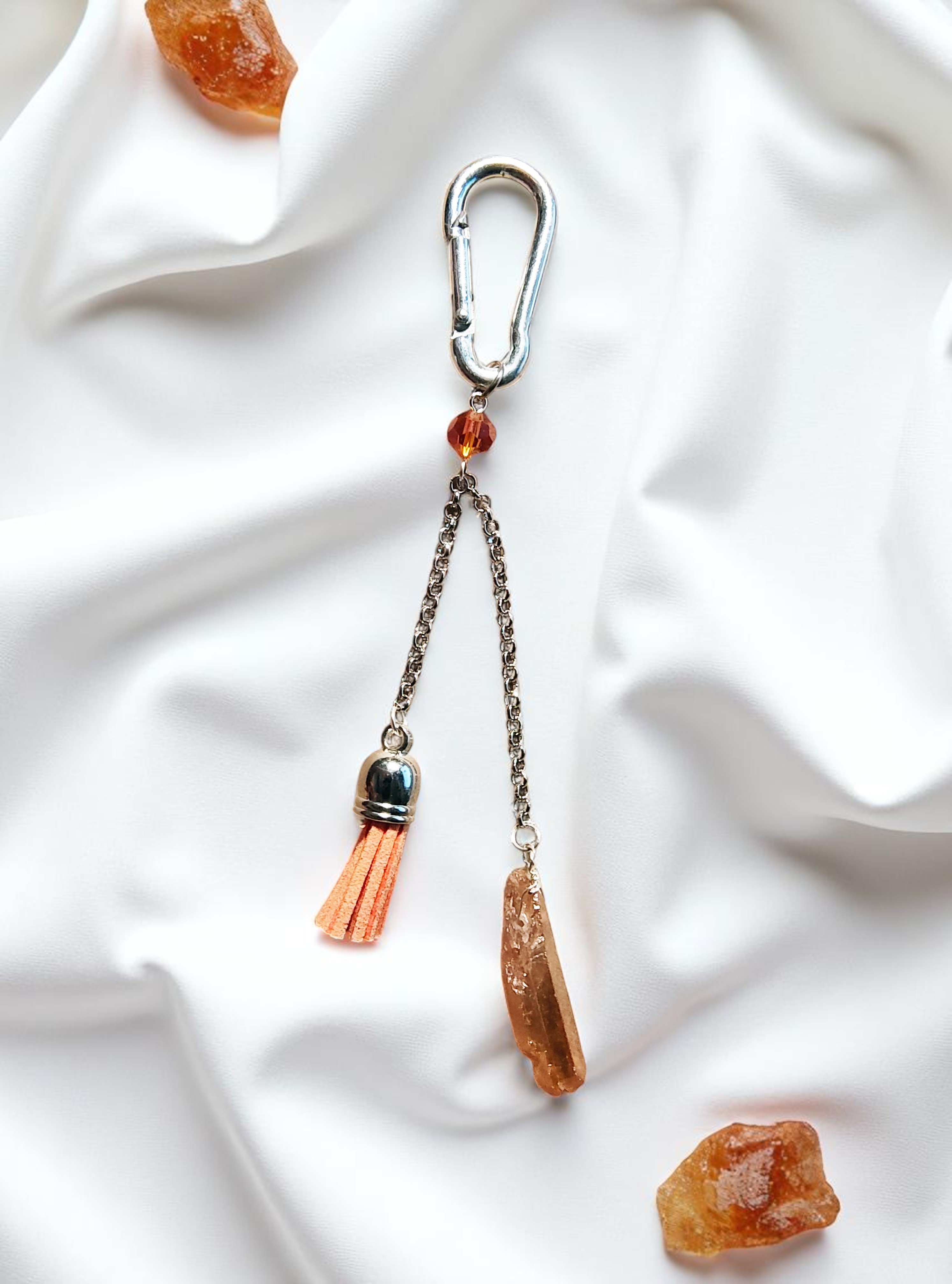 Gemstone Tassel Fashion Charm