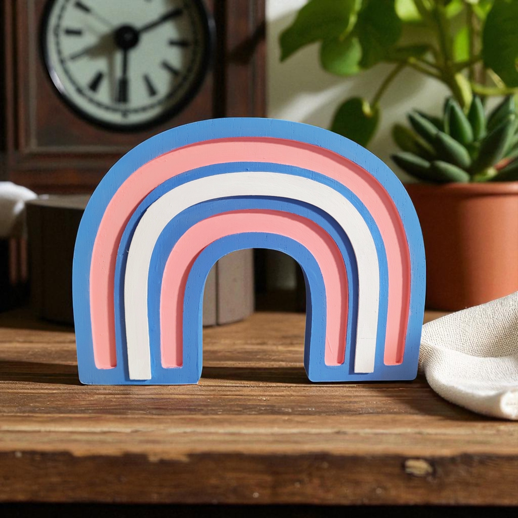 Transgender Rainbow Shelf Sitter
