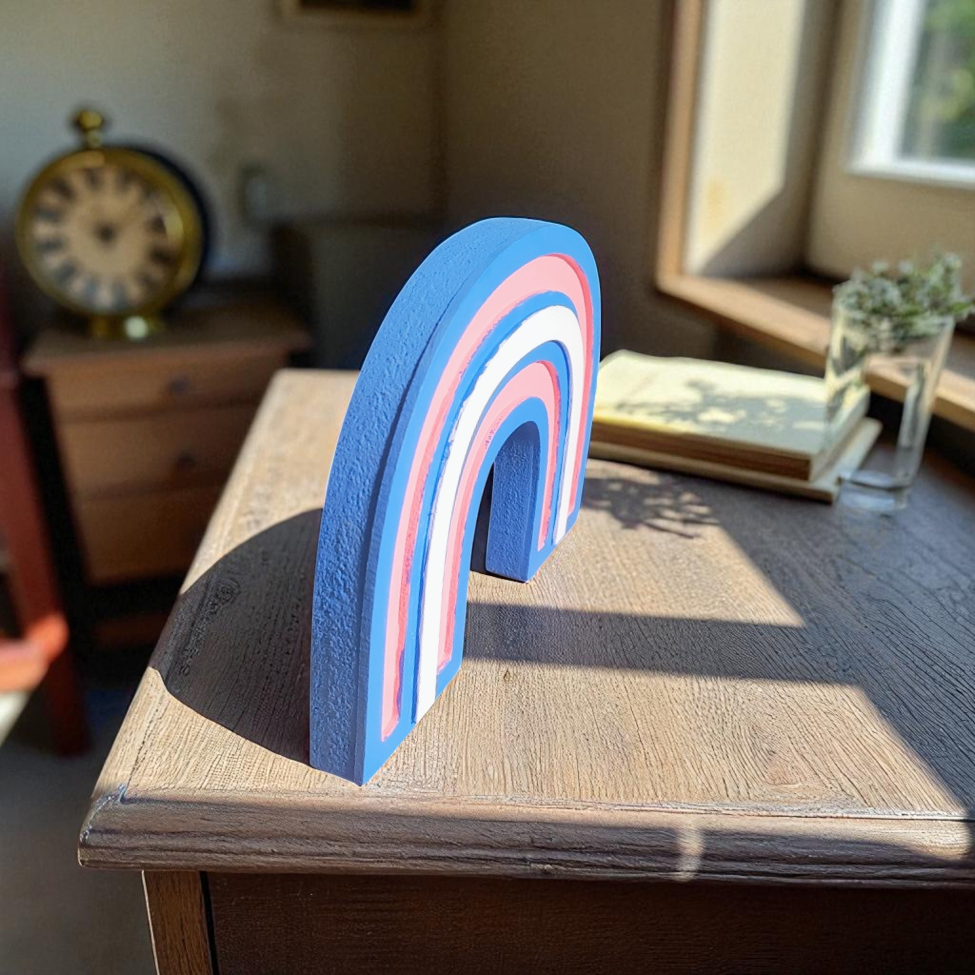 Transgender Rainbow Shelf Sitter