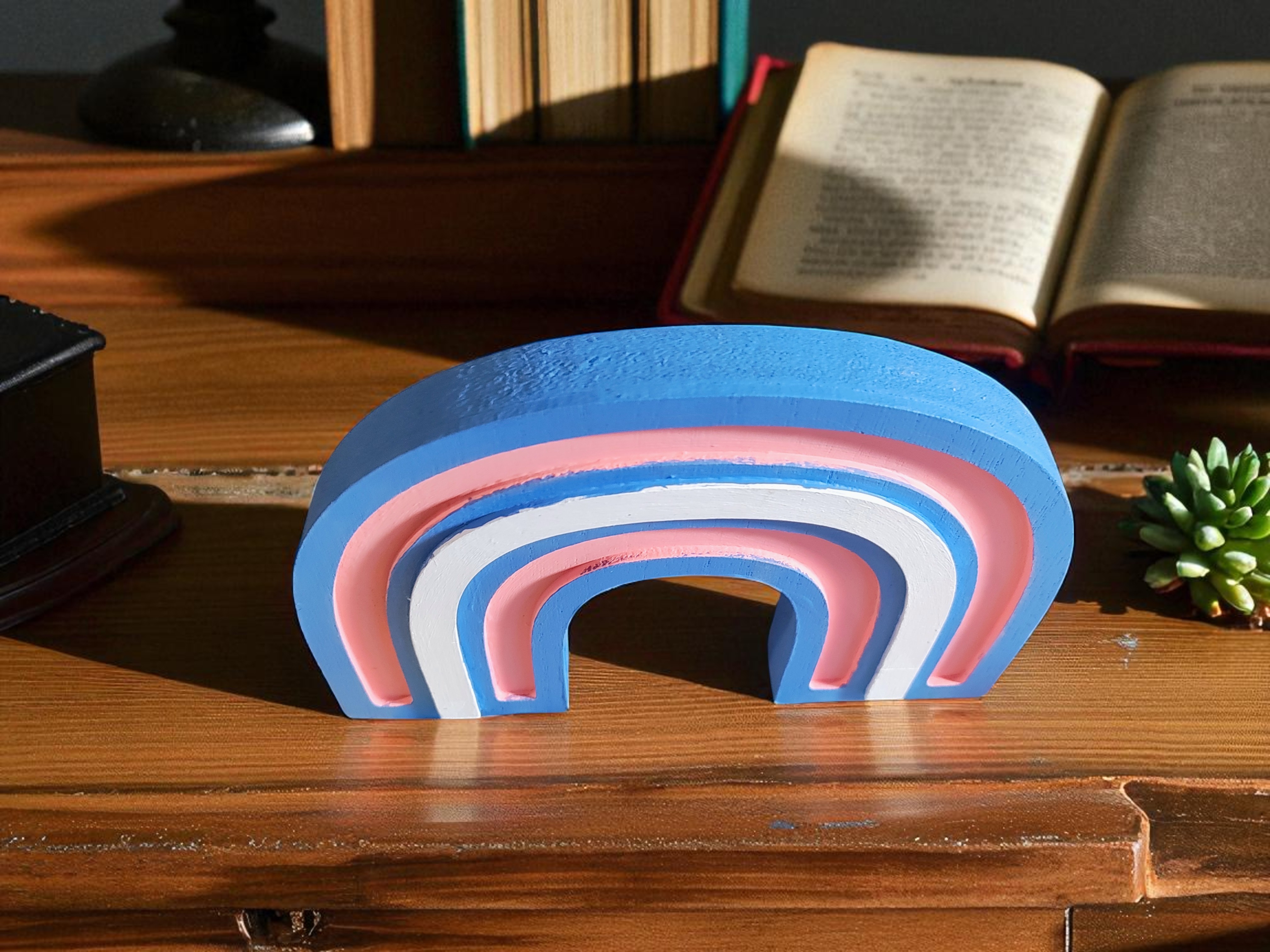 Transgender Rainbow Shelf Sitter
