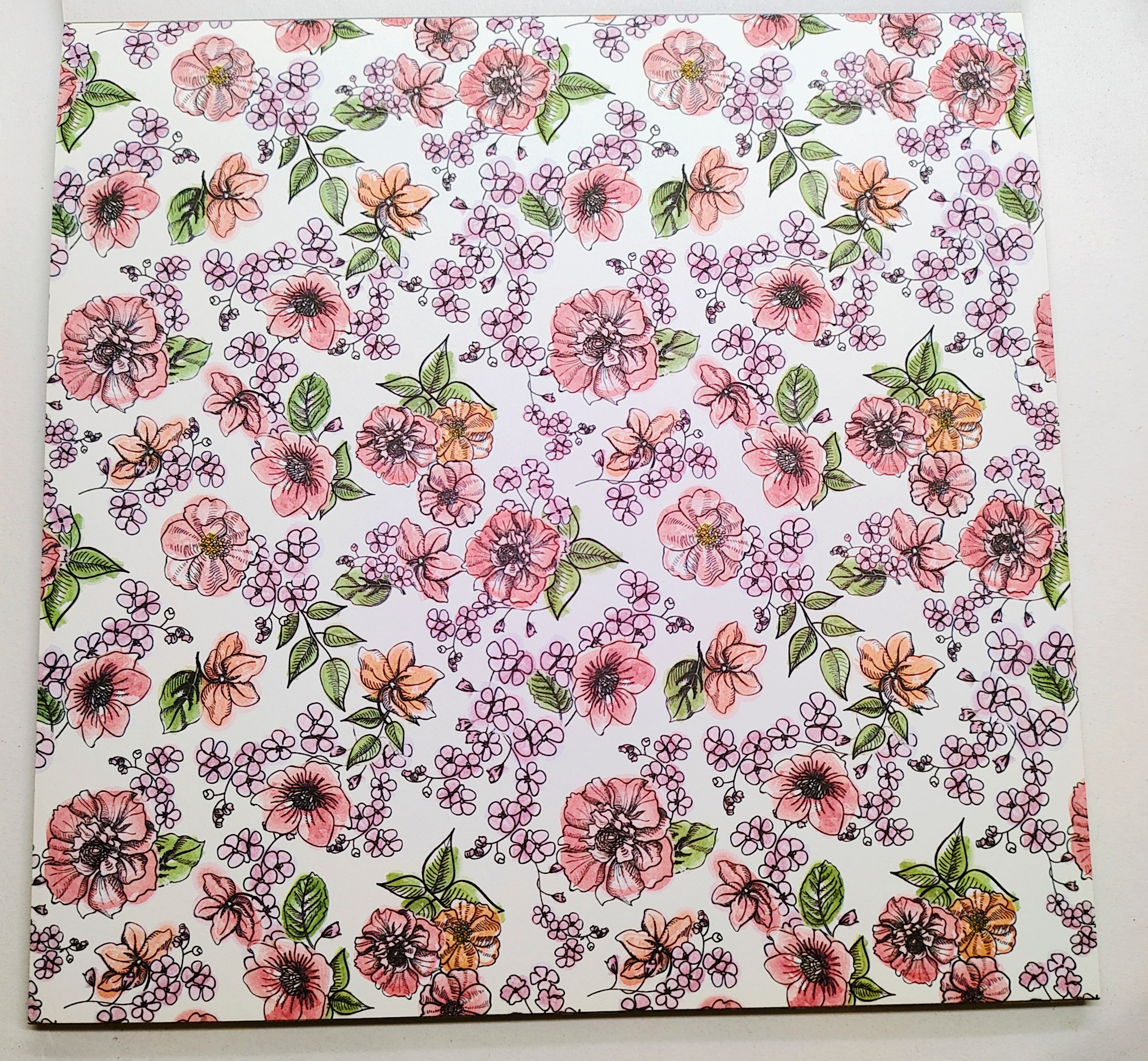 Relax & Enjoy Spellbinders Paper Pad of 6 x 6 Scrapbook Paper 
