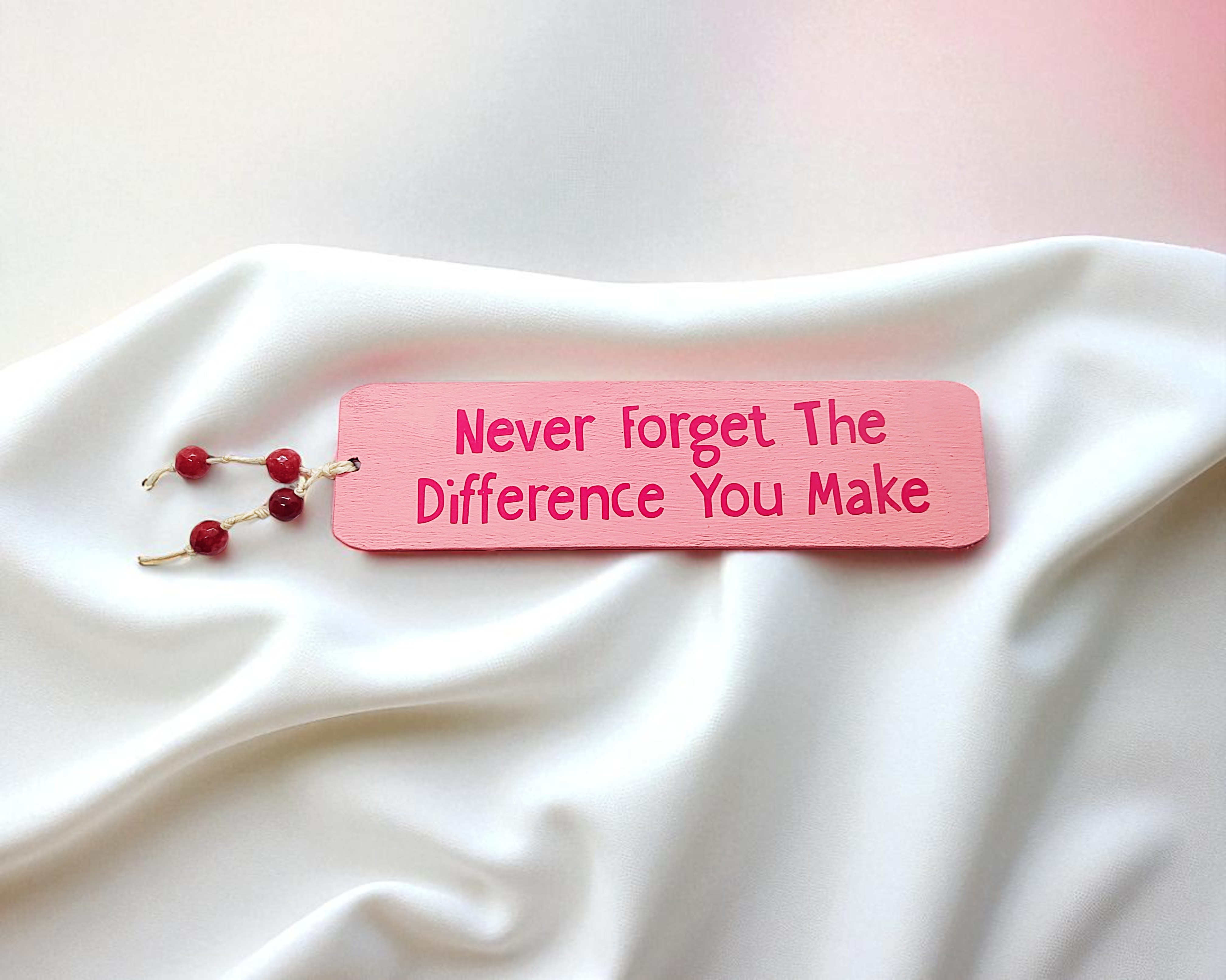 Wood Never Forget the Difference You Make Bookmark