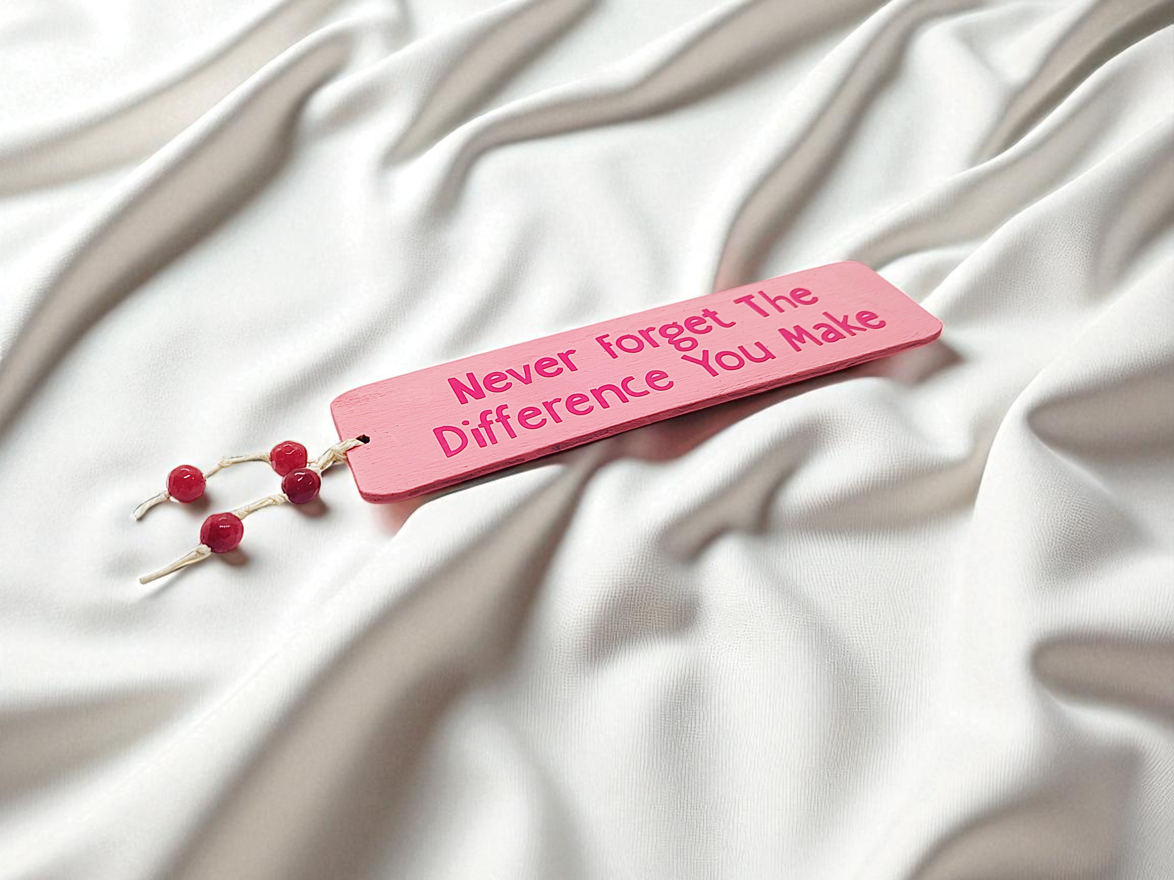 Wood Never Forget the Difference You Make Bookmark