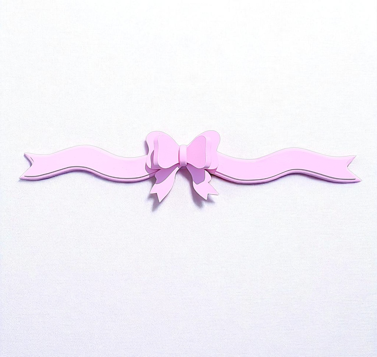 XL Wooden Pink Bow Wall Hanging