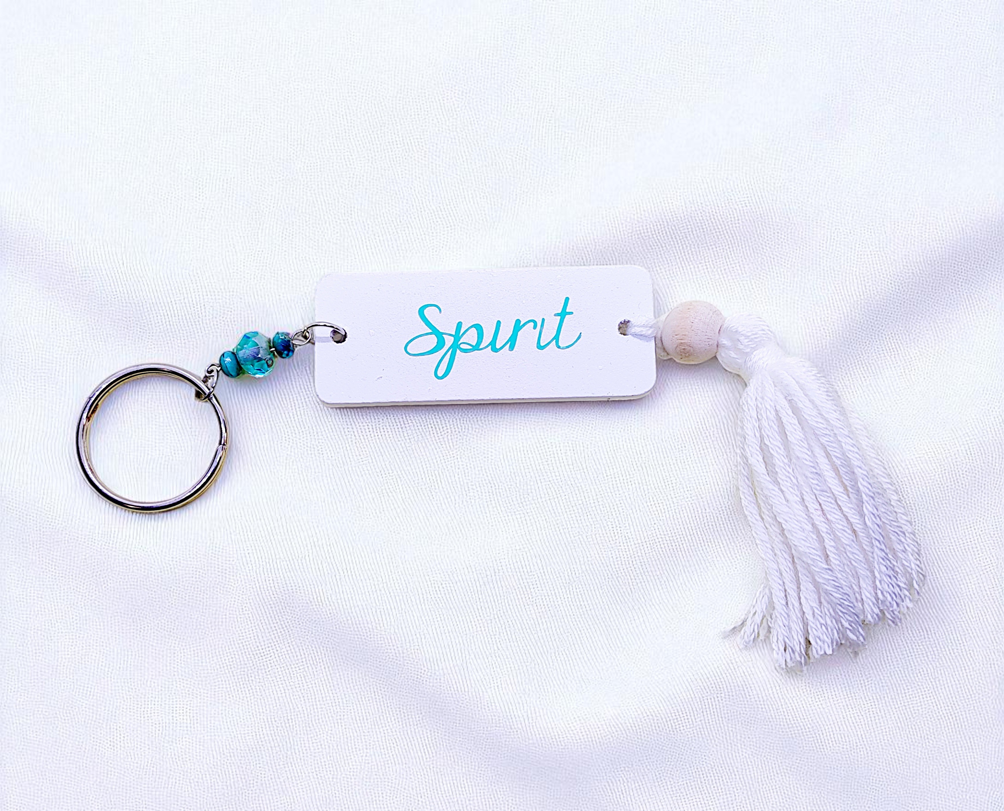 Free Spirit Beaded Tassel Key Ring