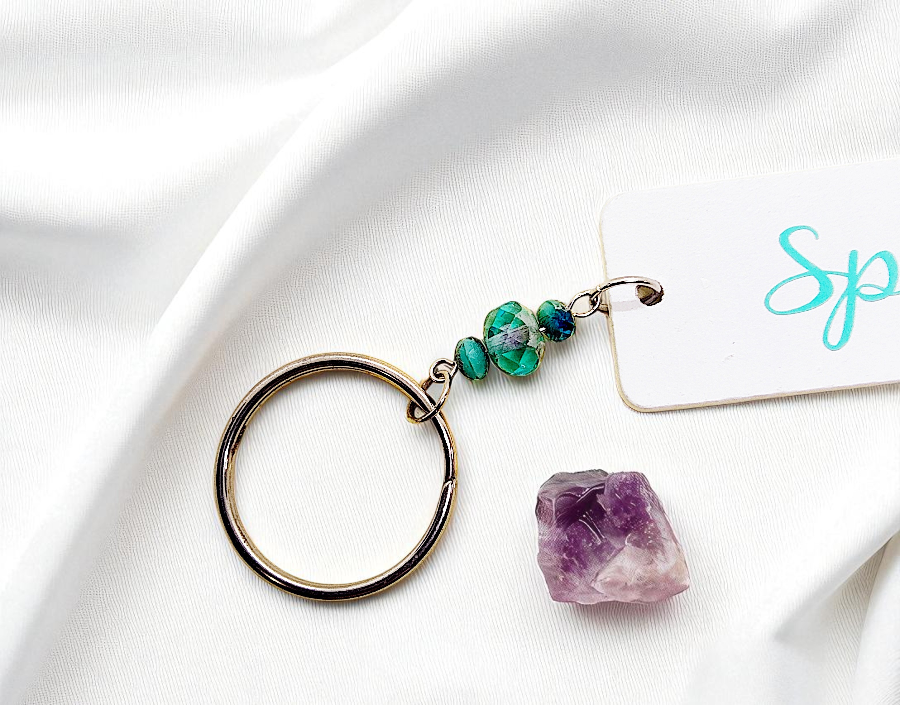 Free Spirit Beaded Tassel Key Ring