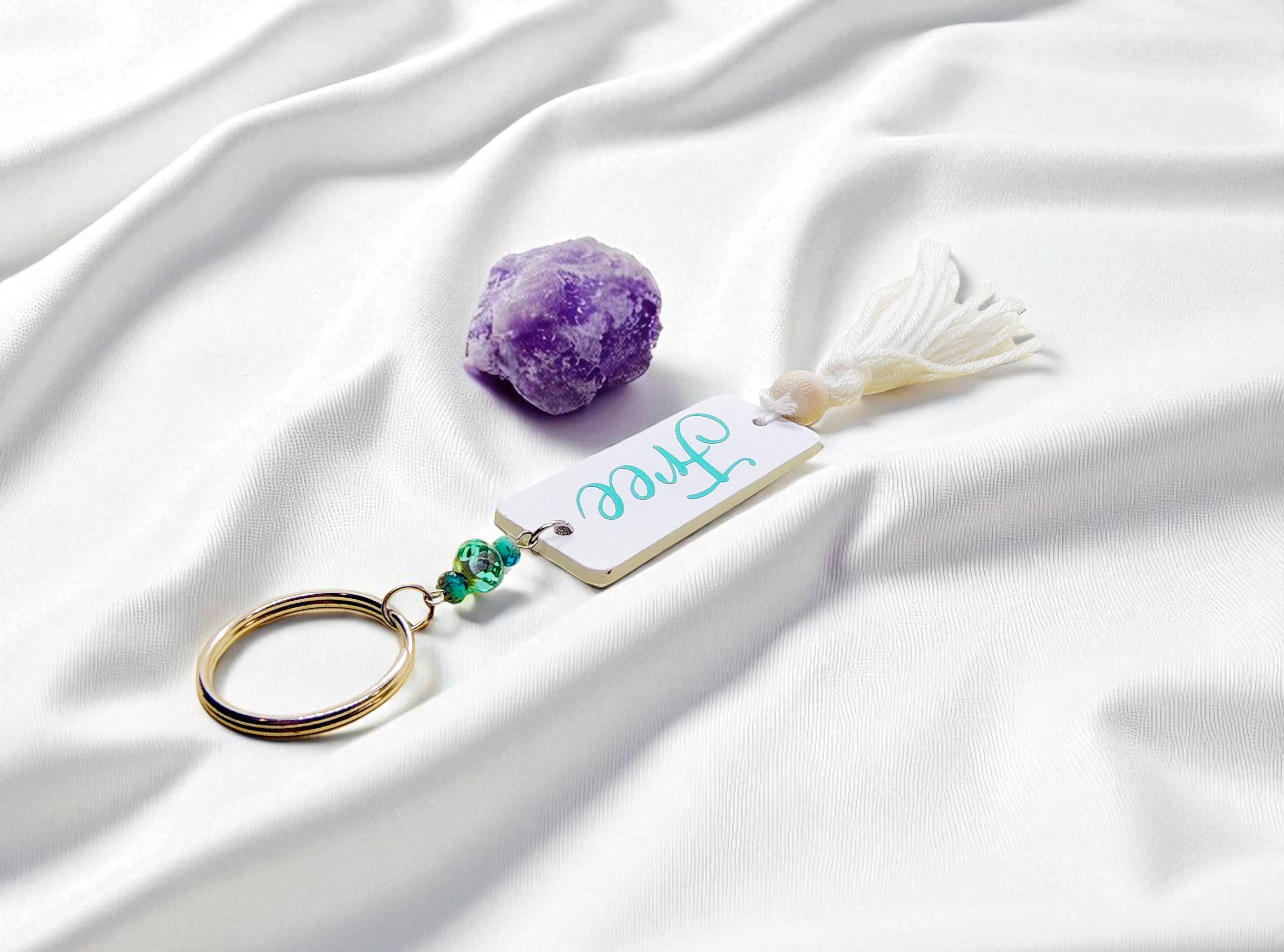 Free Spirit Beaded Tassel Key Ring
