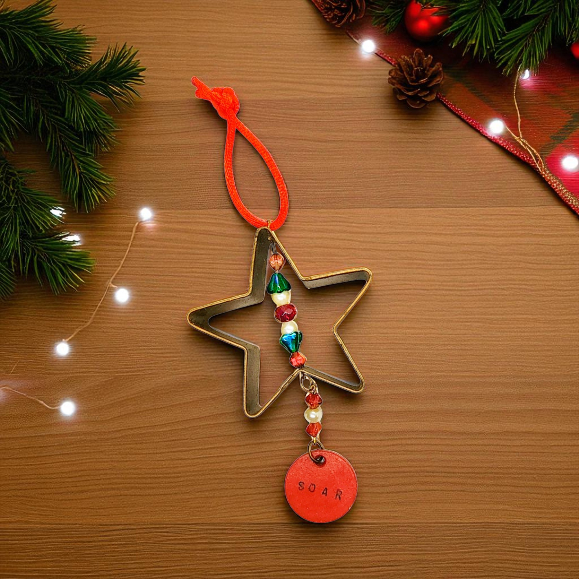 SOAR Star Shaped Cookie Cutter Holiday Ornament 