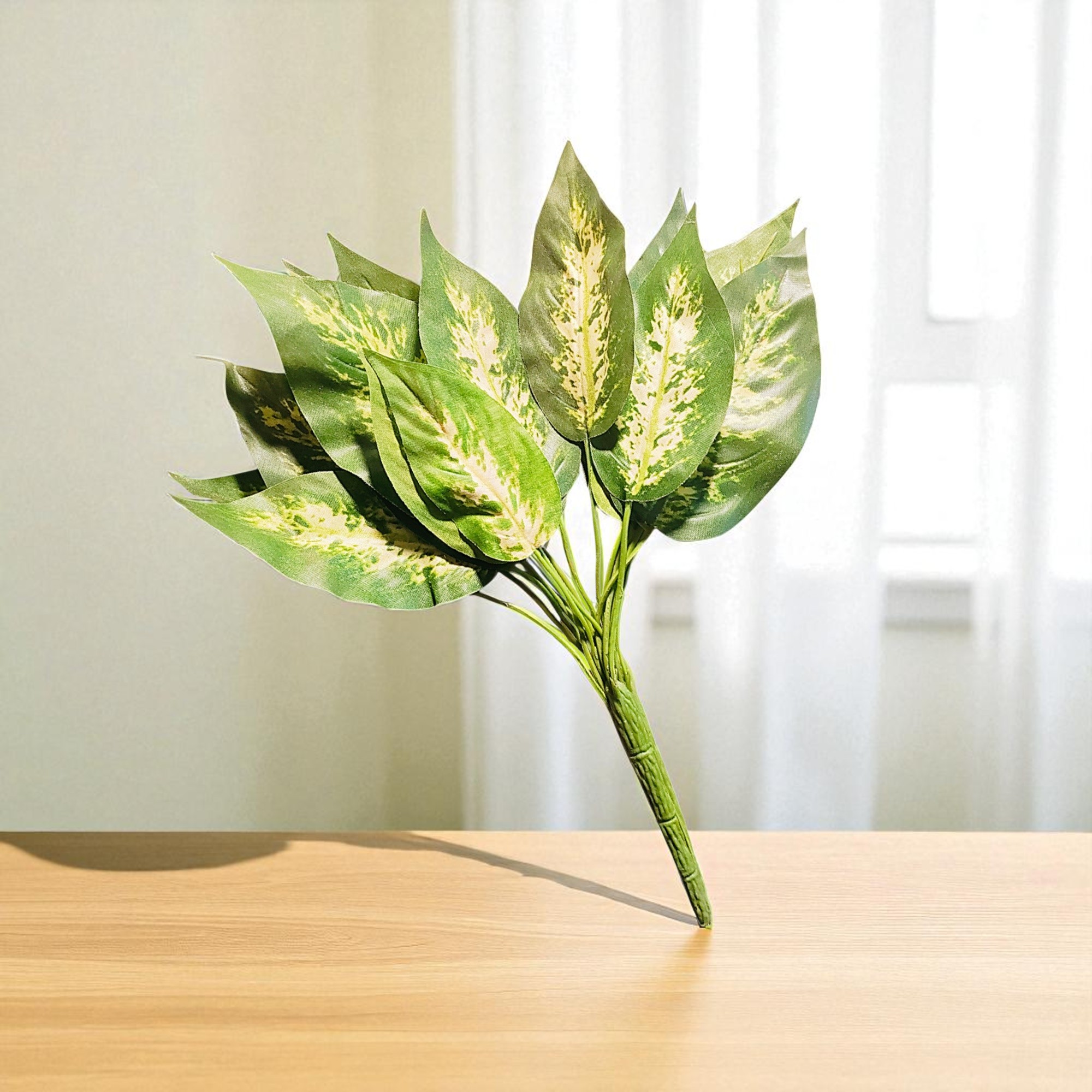 Artificial Dieffenbachia Leaf Bunch