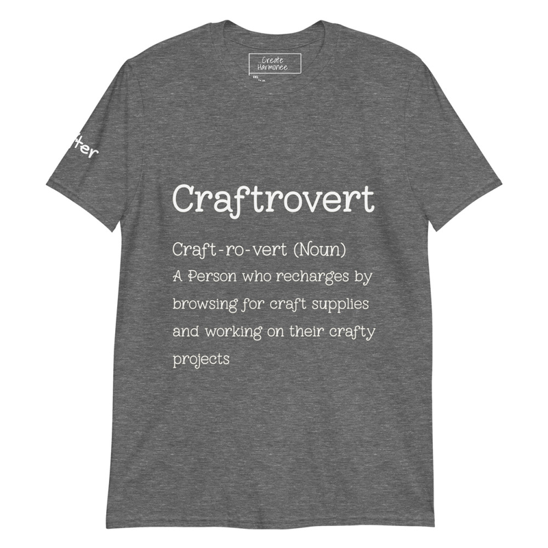 Craftrovert Definition Short-Sleeve Unisex Softsyle T Shirt - Gift Idea for Crafter