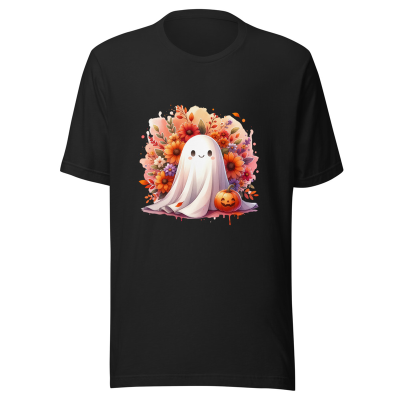 Whimsical Floral Autumn Ghost Shirt