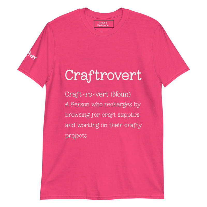 Craftrovert Definition Short-Sleeve Unisex Softsyle T Shirt - Gift Idea for Crafter