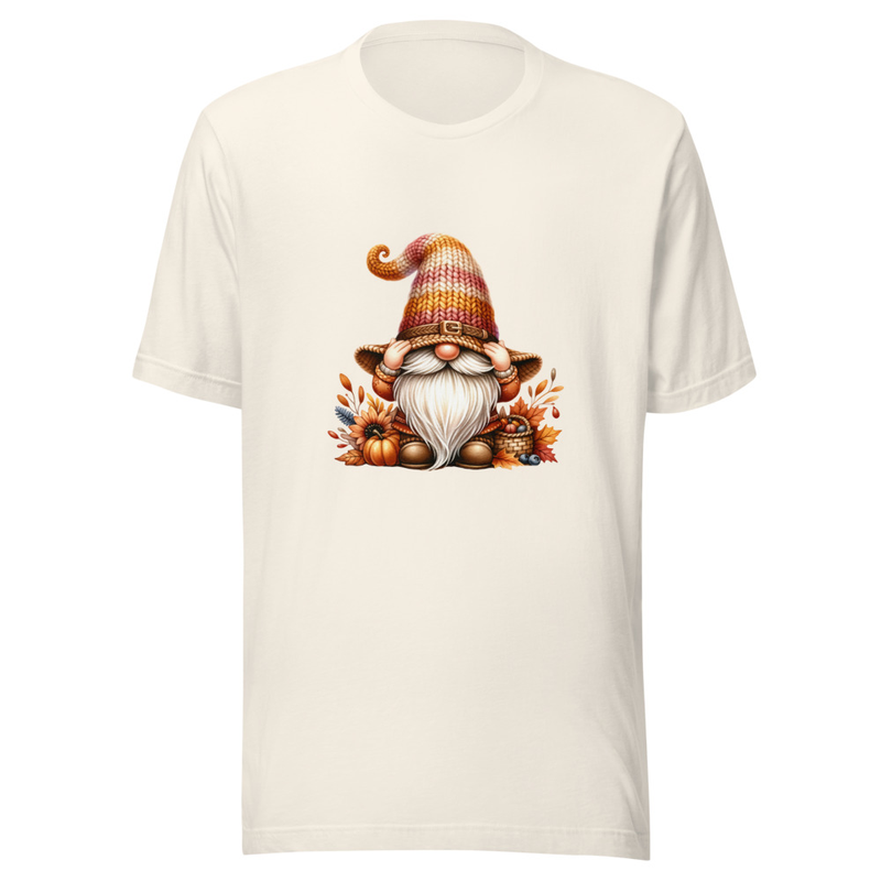 Whimiscal Gnome Autum Unisex T Shirt