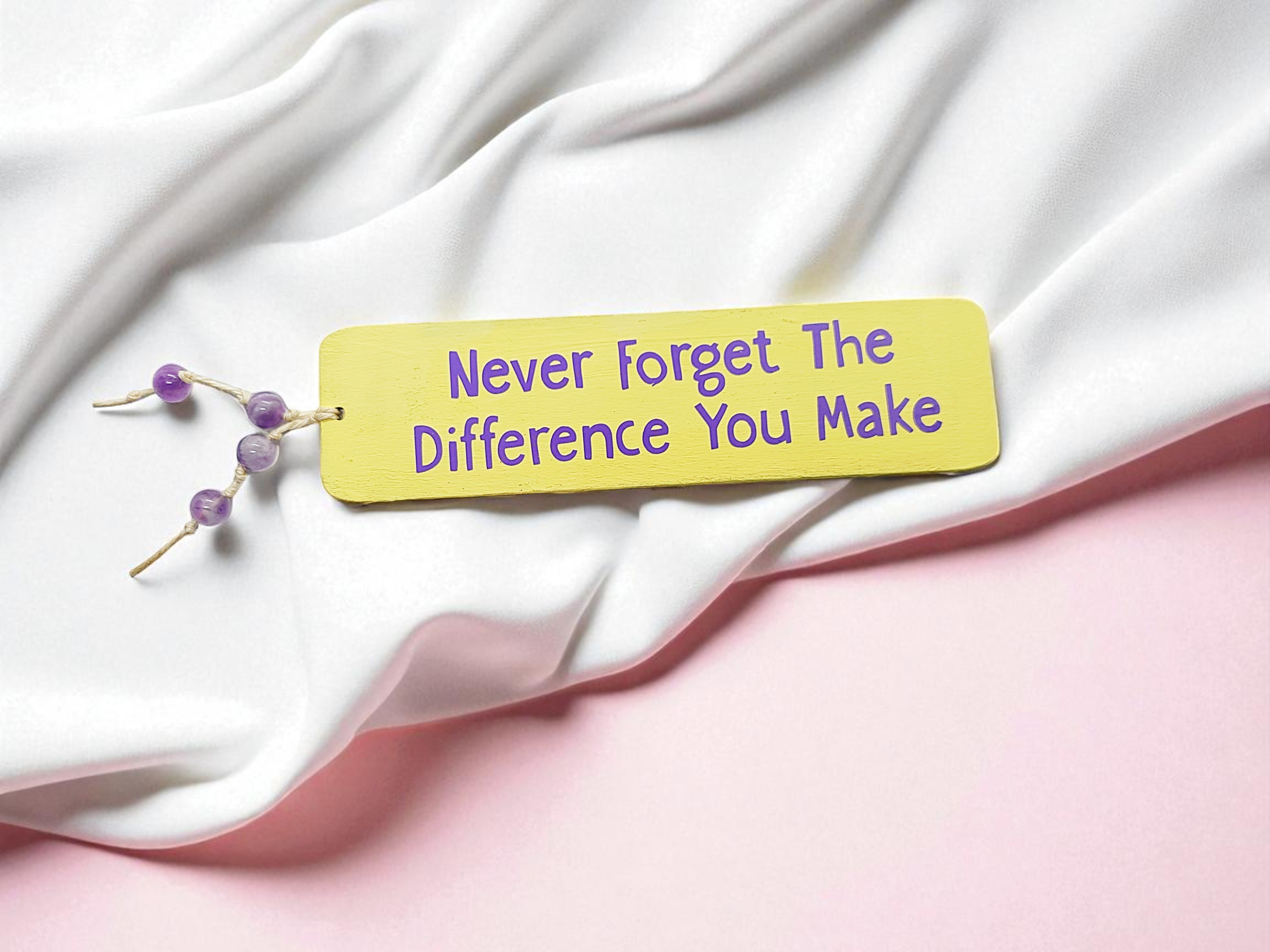 Handmade Custom Bookmark - You Pick Color and Phrase