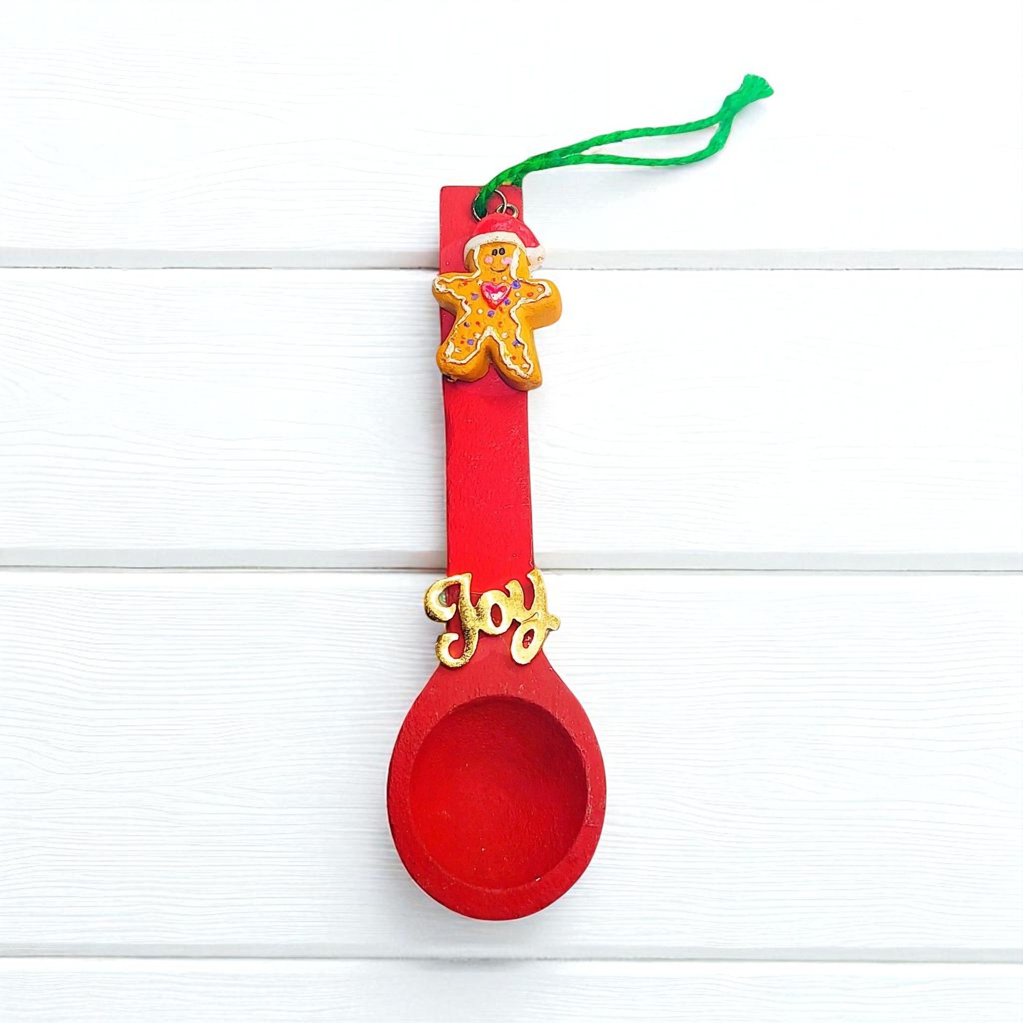 Wooden Kitchen Spoon Holiday Ornament