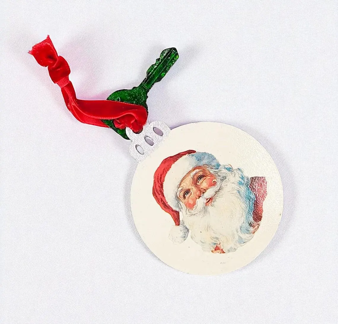 Hand-crafted Santa's Magic Key Ornament - House with No Chimney