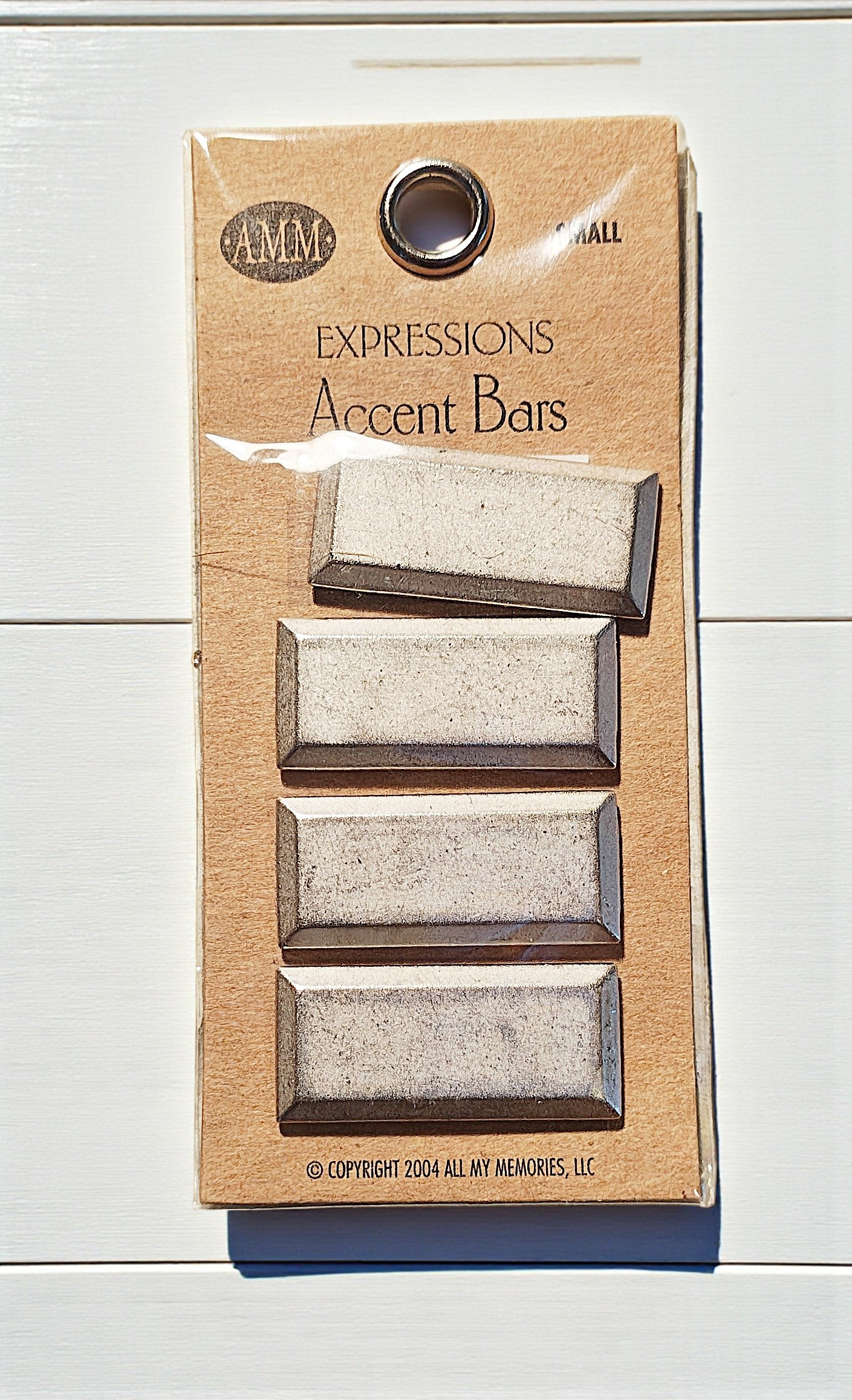 All My Memories Expressions Silver Metal Accent Bars Set – 3 Pack Bundle