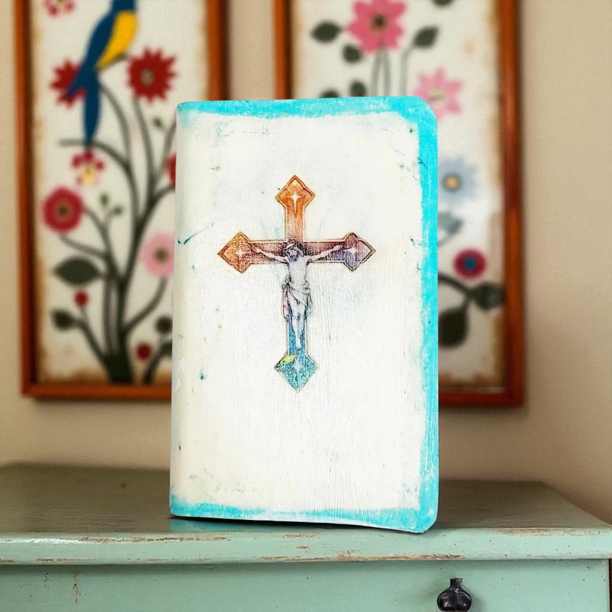 Christian Hand-Covered Pocket Bible - New Testament, Psalms, Proverbs