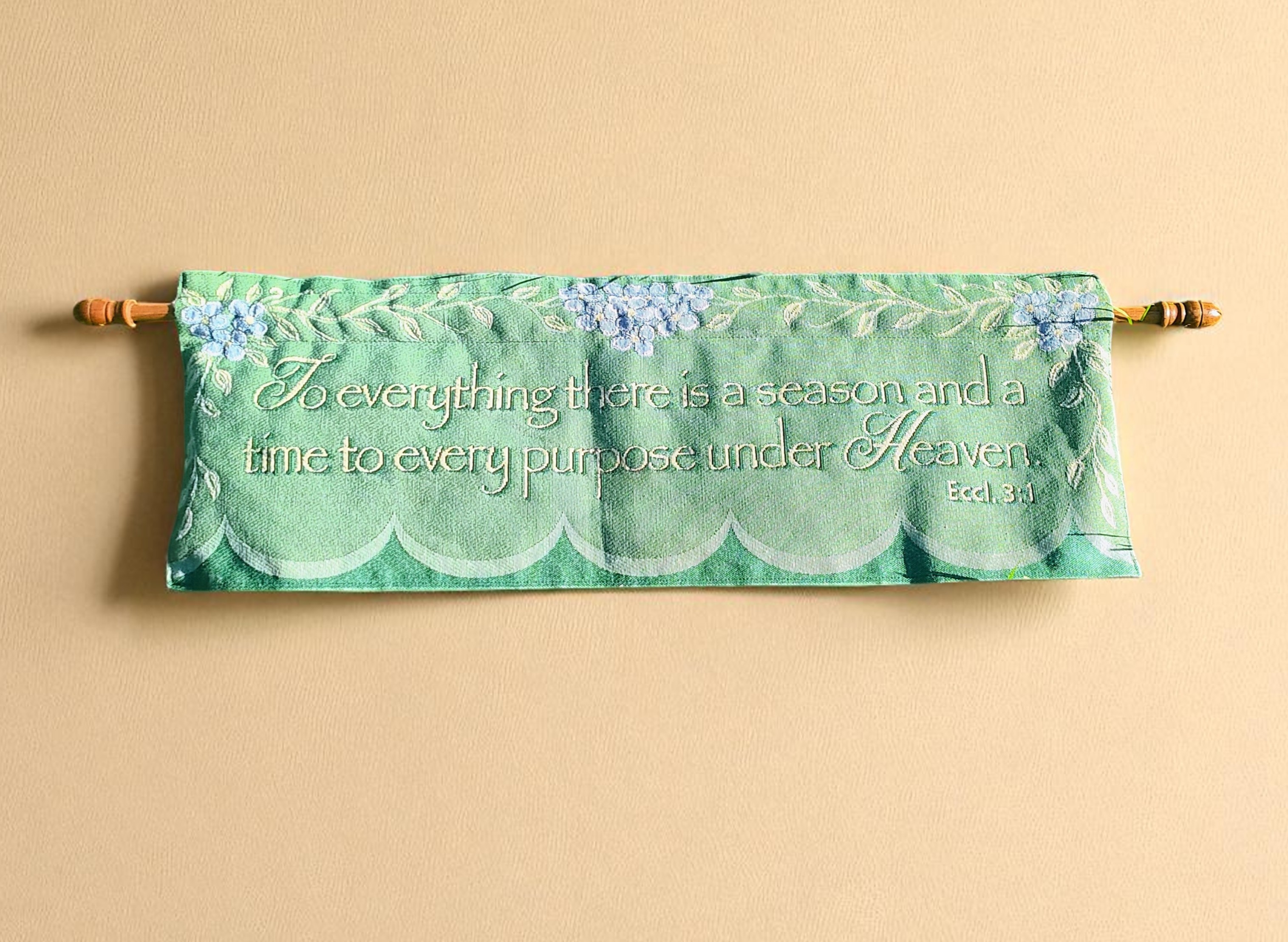 Christian Embroidered Tapestry Wall Hanging 
