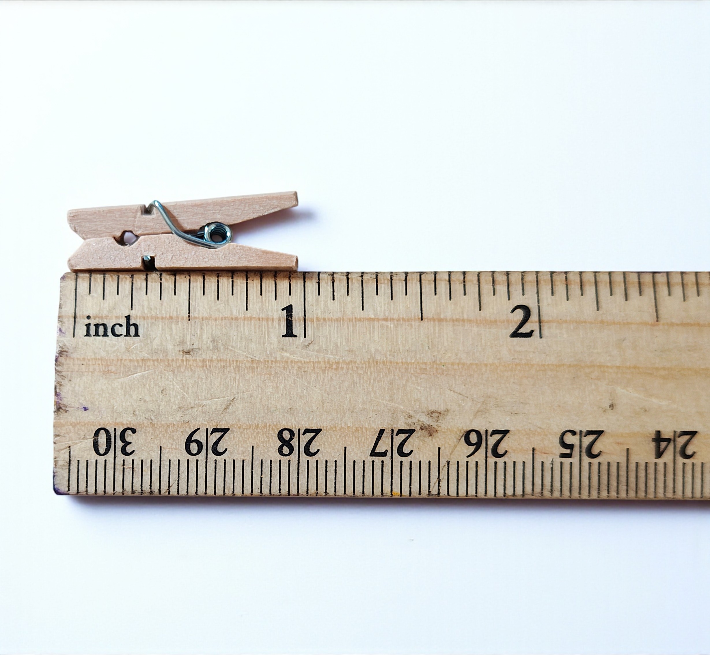 Bulk 50 Small 1 inch Natural Wood Craft Miniature Clothespins