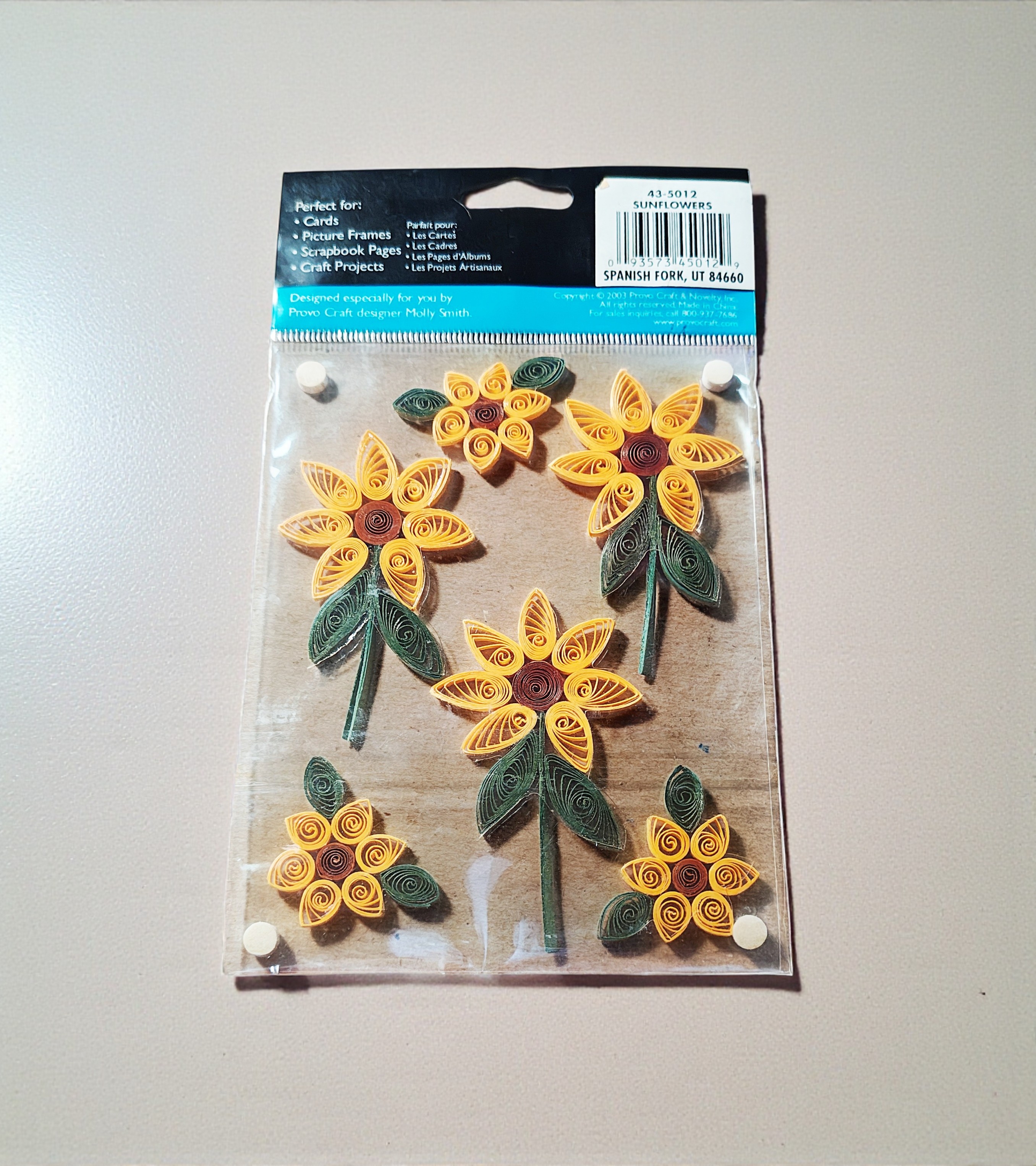 3D Quilled Sunflower Stickers by Provo Craft