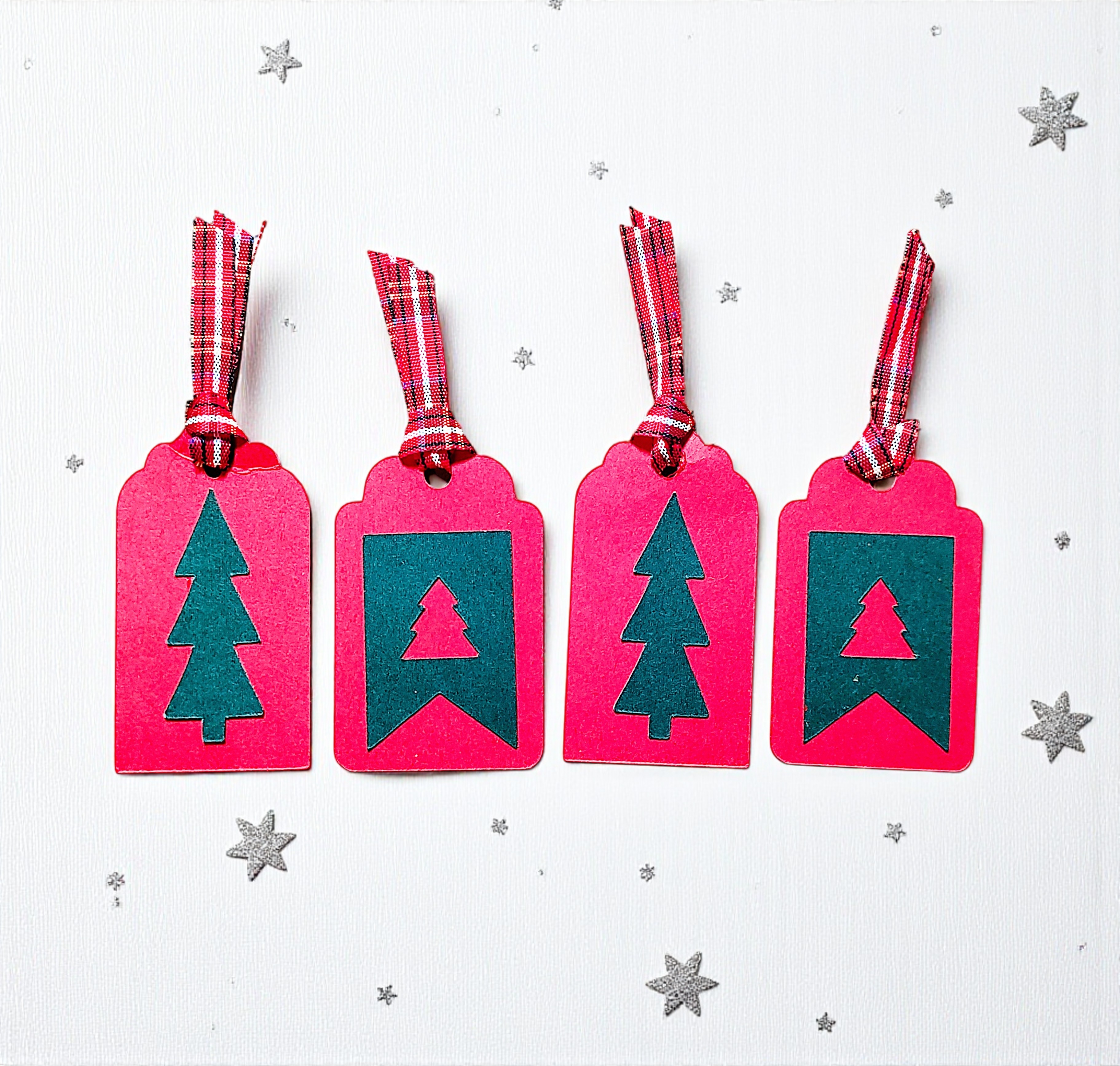 Handmade Christmas Tree Tag Embellishments