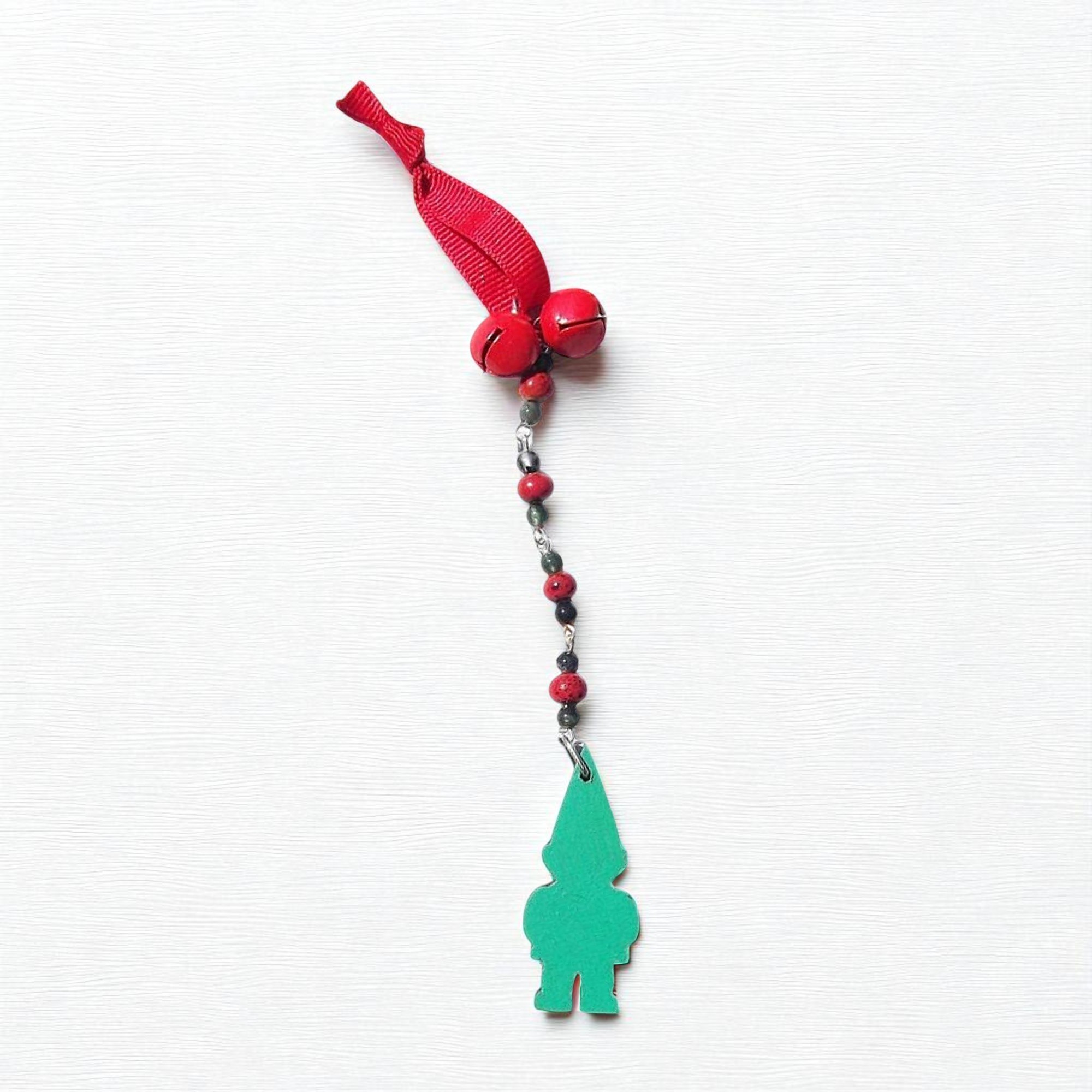 Handcrafted Garden Gnome Beaded Icicle Ornament 