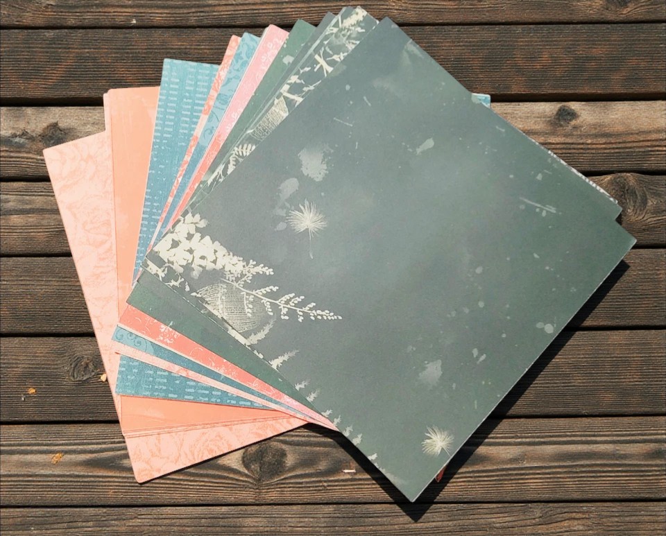 Set of 40 Mixed Bulk Lot of 6 x 6 Scrapbook Paper