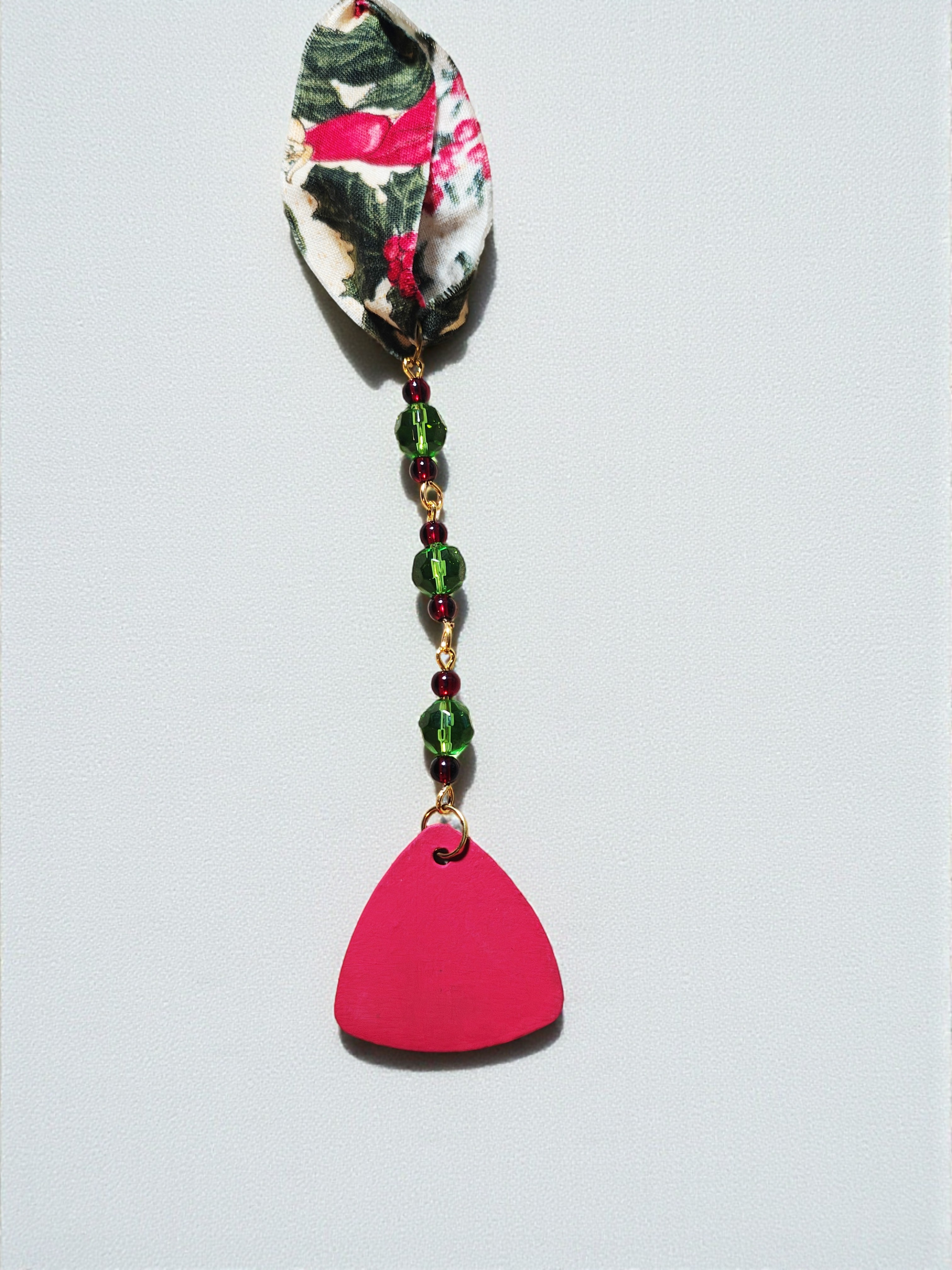 Beaded Holiday Guitar Pick Icicle Ornament