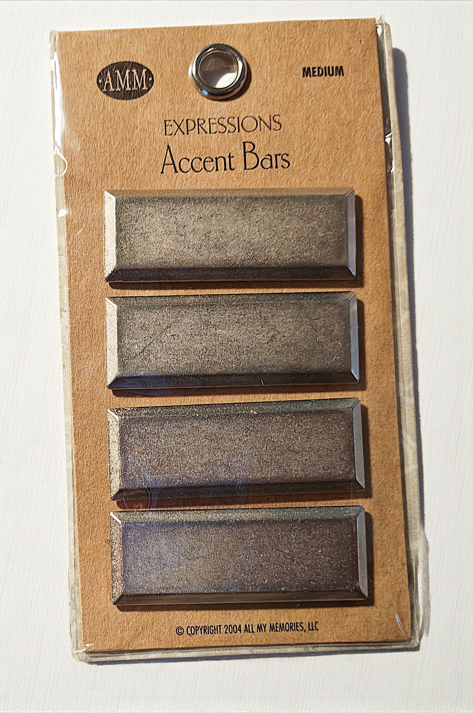All My Memories Expressions Silver Metal Accent Bars Set – 3 Pack Bundle