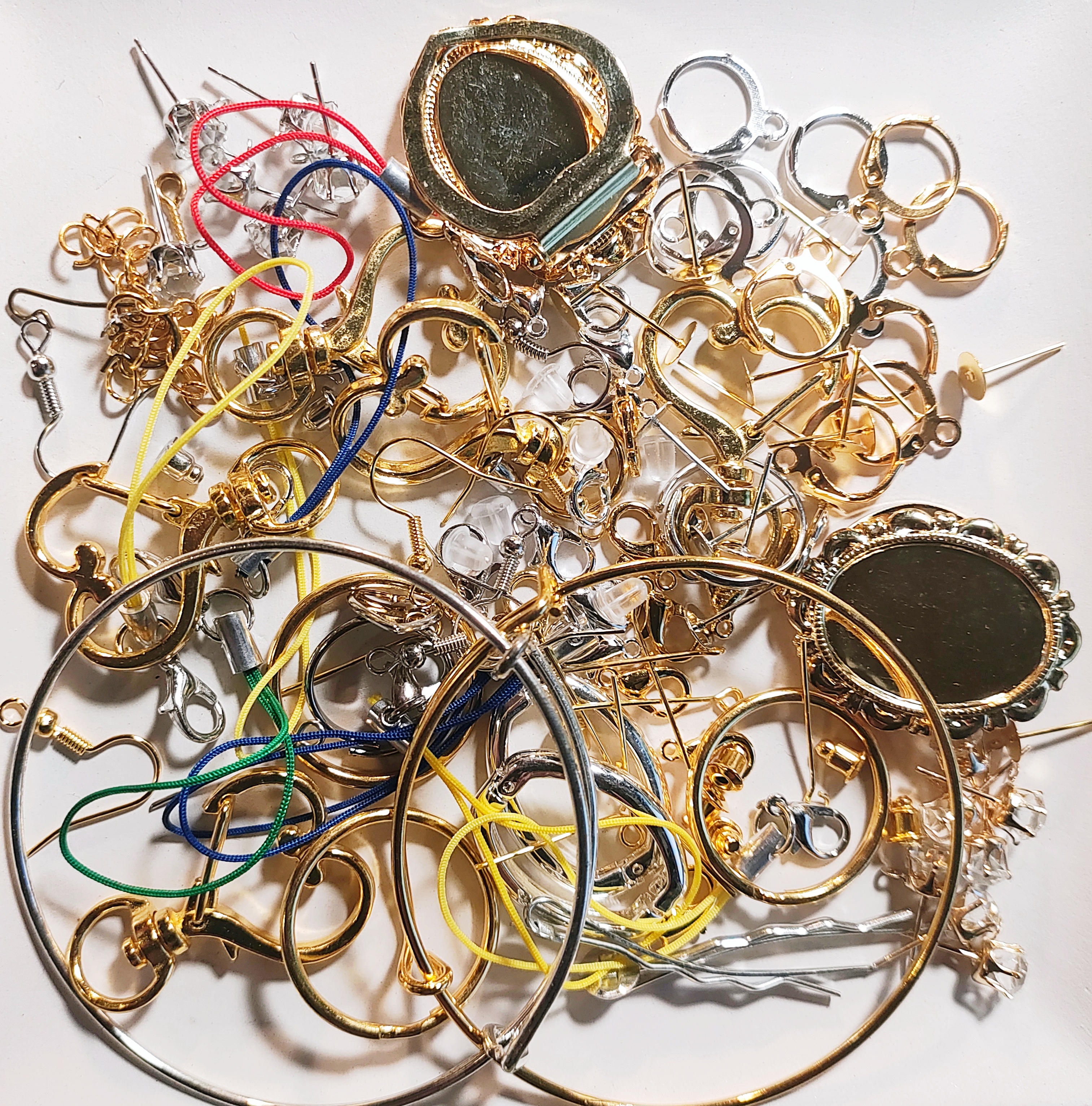 Jewelry Making Grab bag - Mixed Beads, Colorful Charms, Jewelry Making Findings Lot
