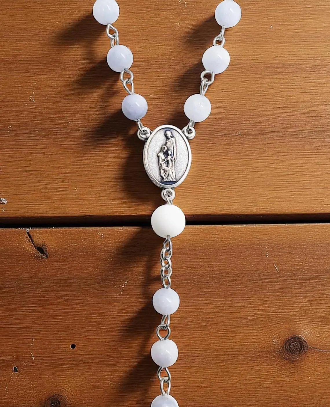 Aquamarine Gemstone Rosary Beads