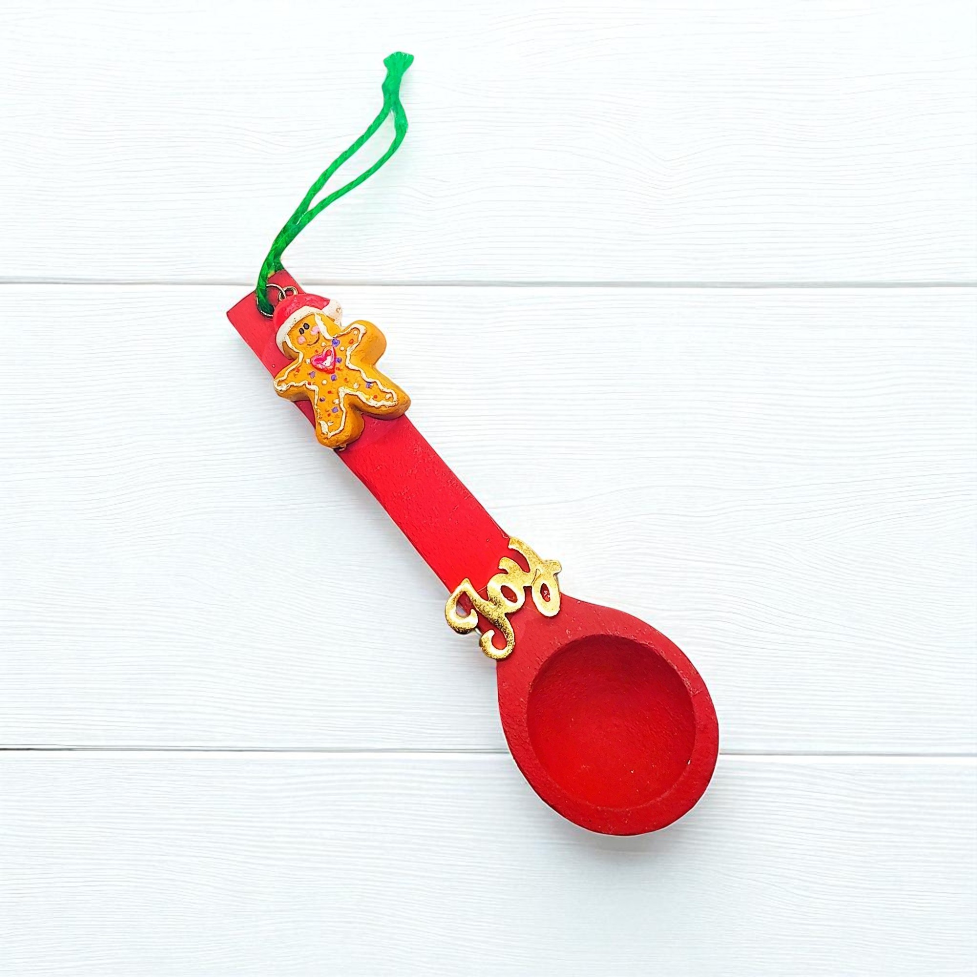 Wooden Kitchen Spoon Holiday Ornament