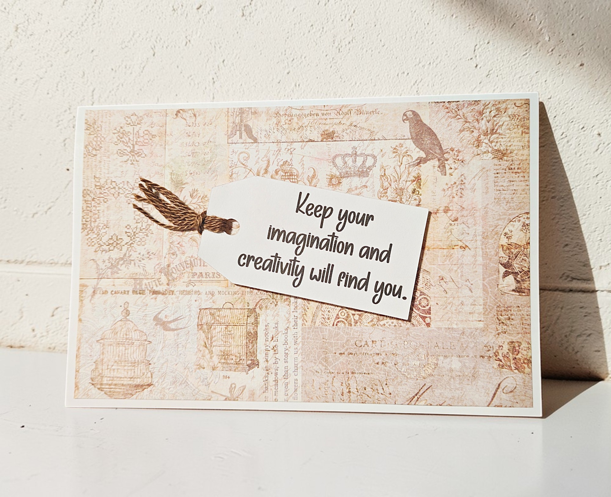 Inspirational Imagination & Creativity Quote Greeting Card