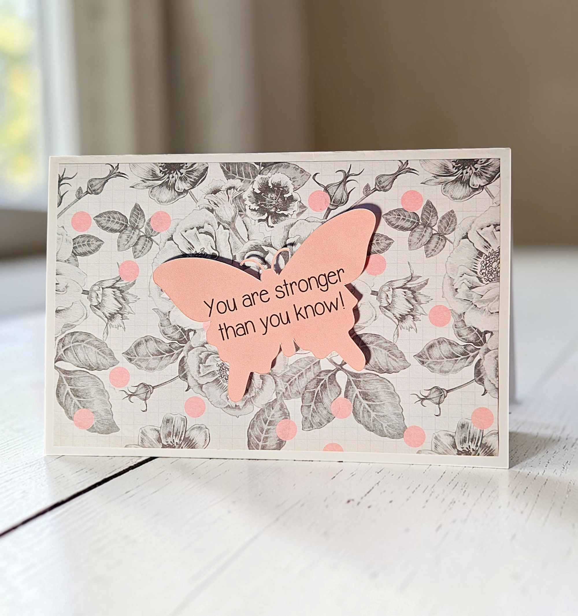 Inspirational You Are Strong Quote Greeting Card