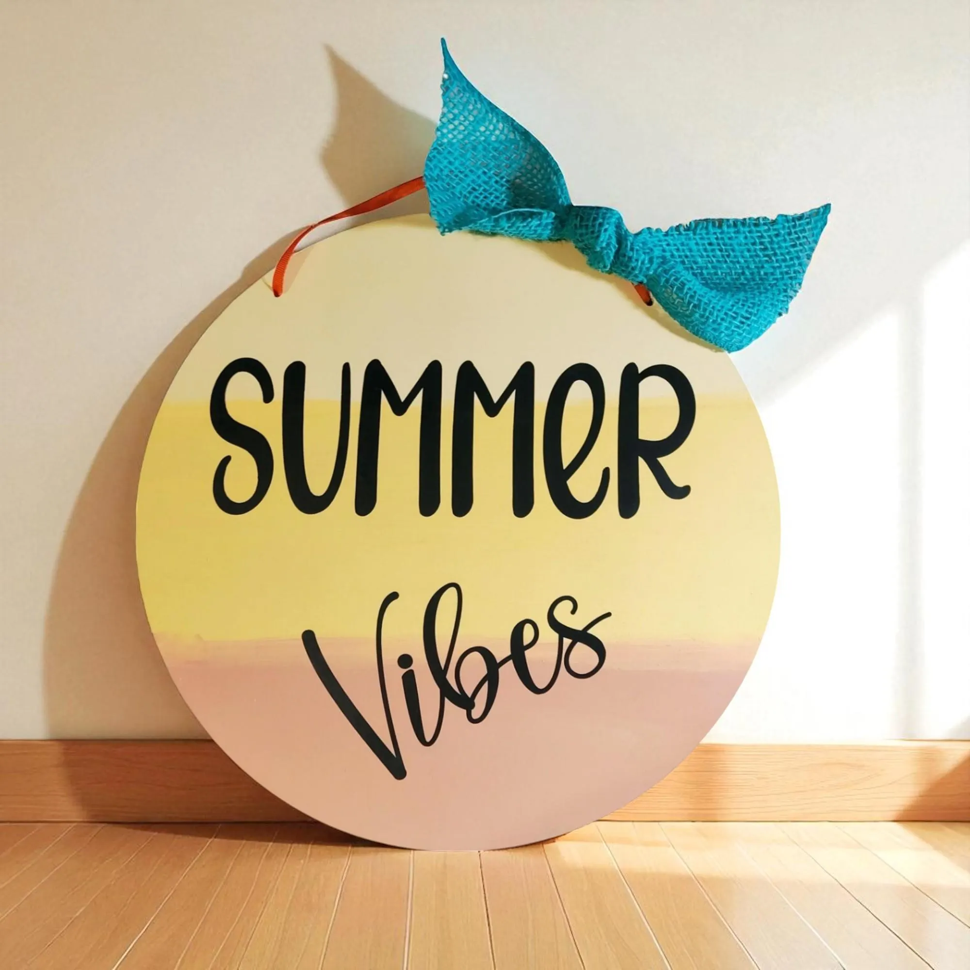 Wooden Summer Vibes Sign