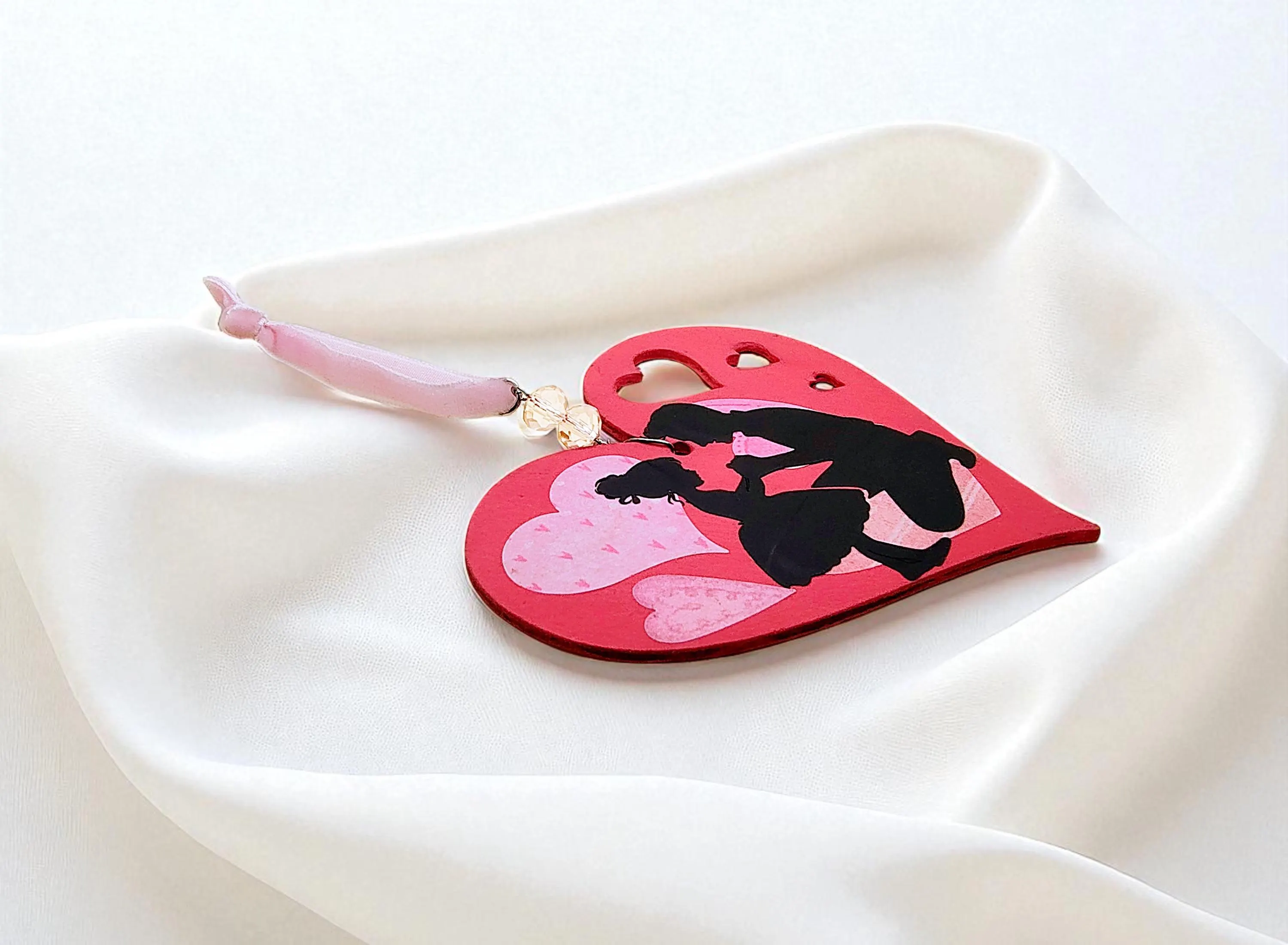 Daddy & Daughter, Be Mine Heart Shaped Hanging Accent Ornament 