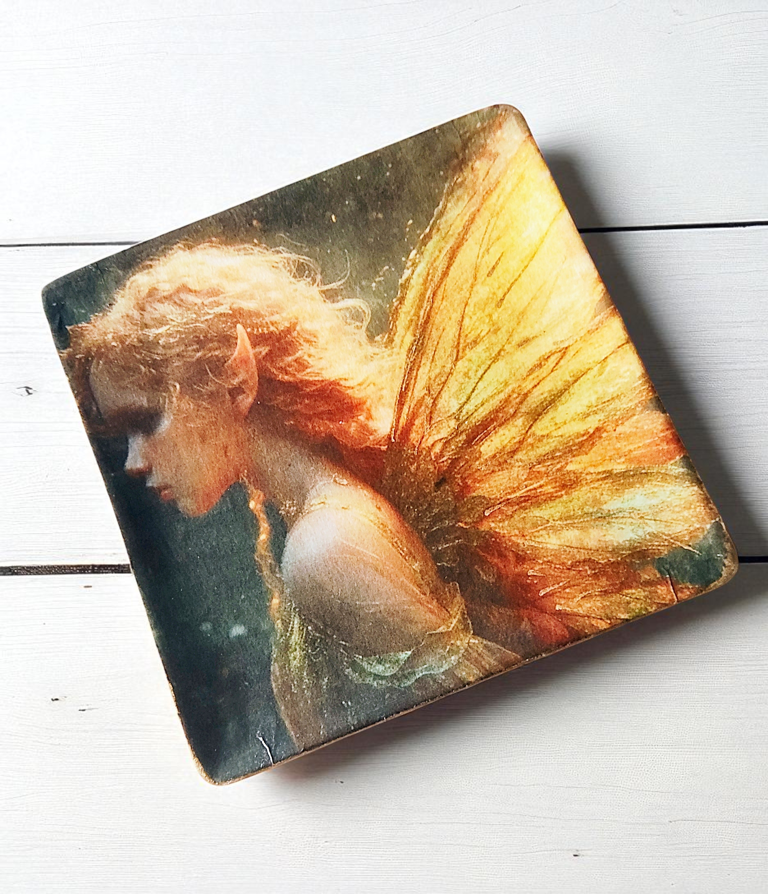 Whimsical Golden Fairy Trinket Ring Dish