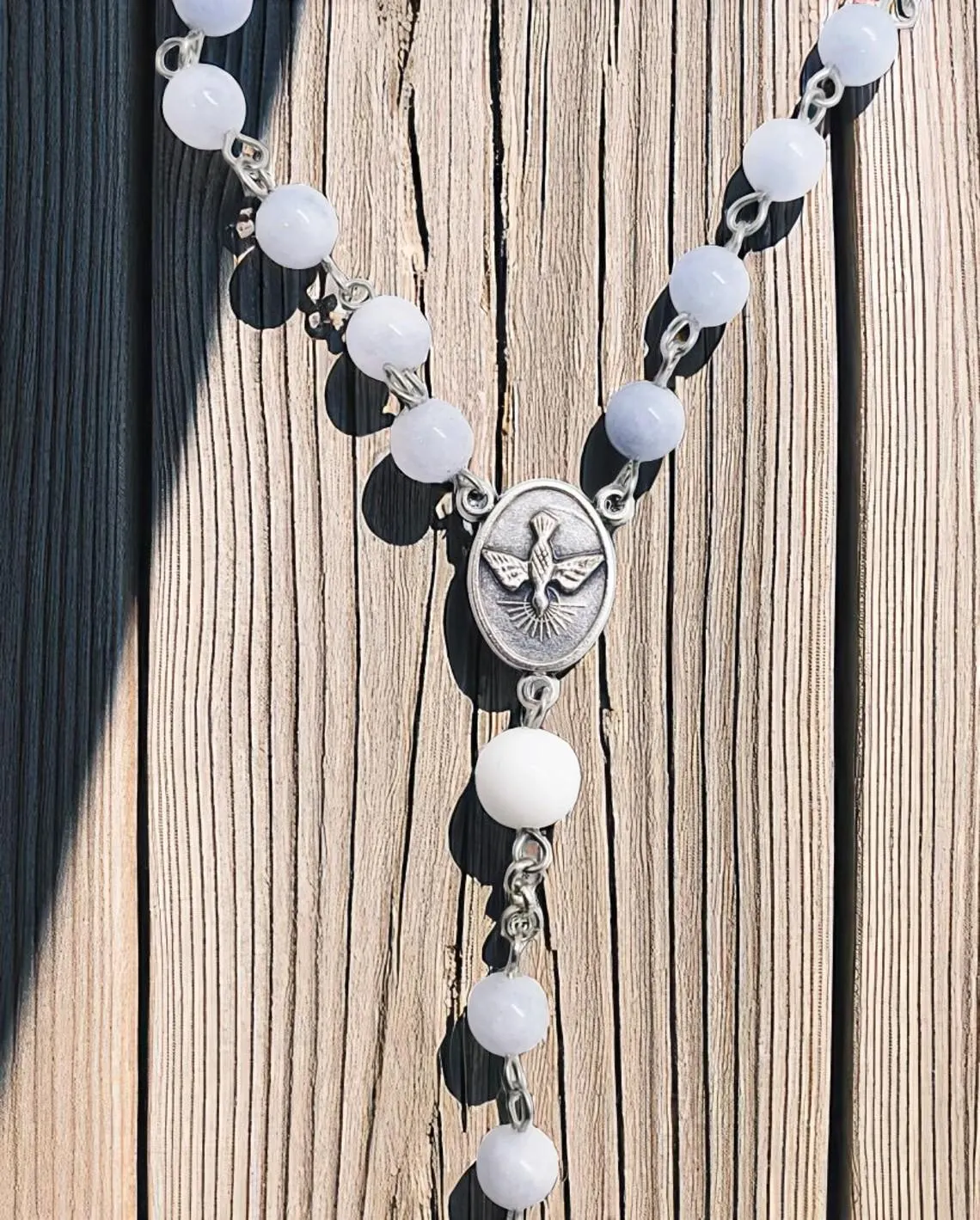 Aquamarine Gemstone Rosary Beads