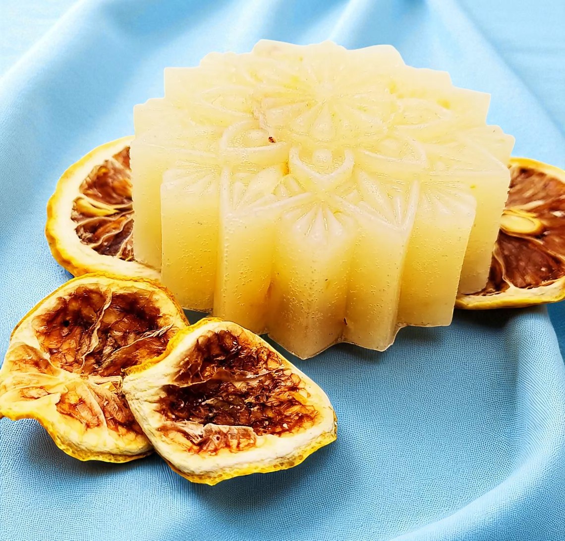 Frangipani Orange Peel Goat Milk Bar Soap