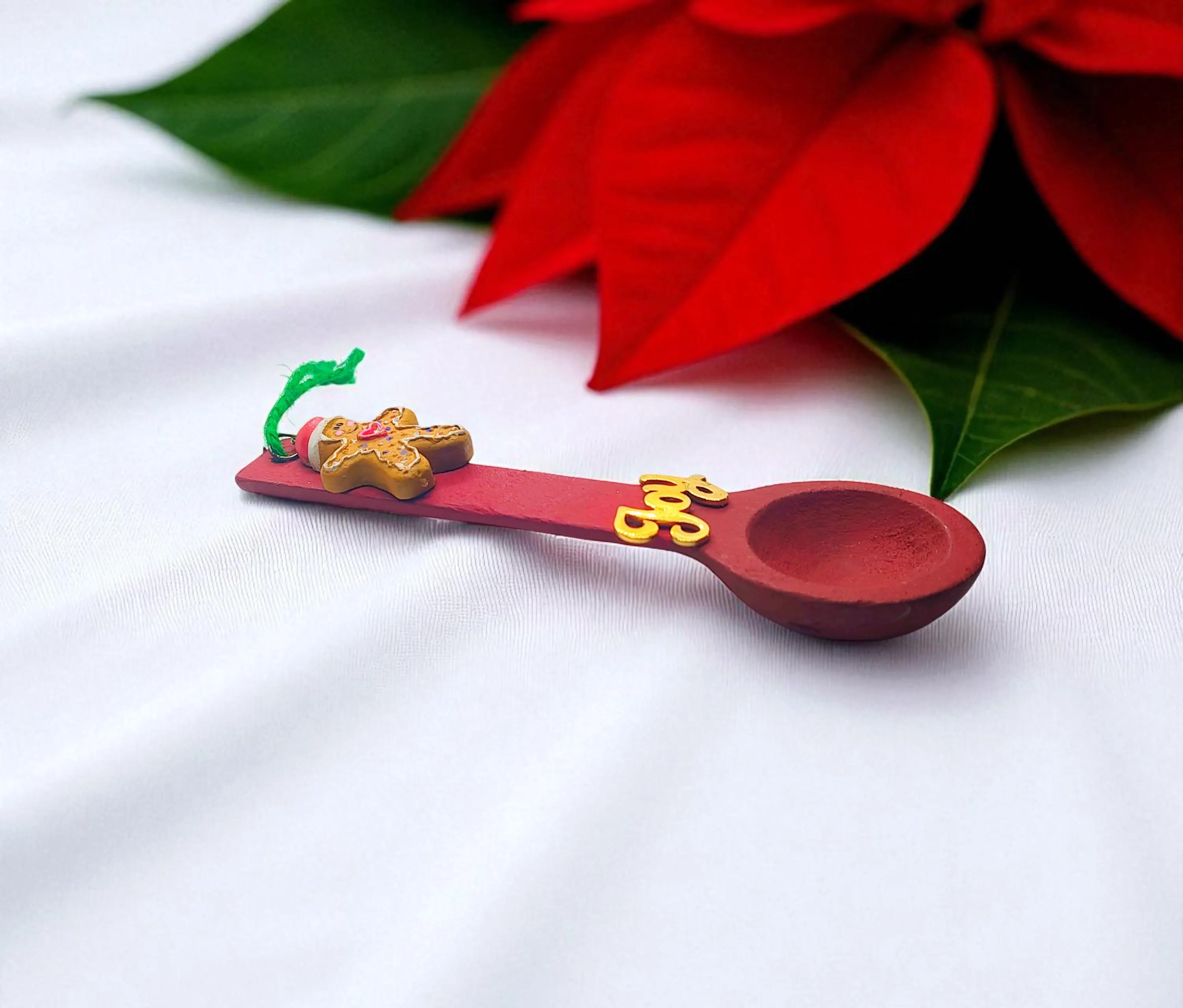 Wooden Kitchen Spoon Holiday Ornament