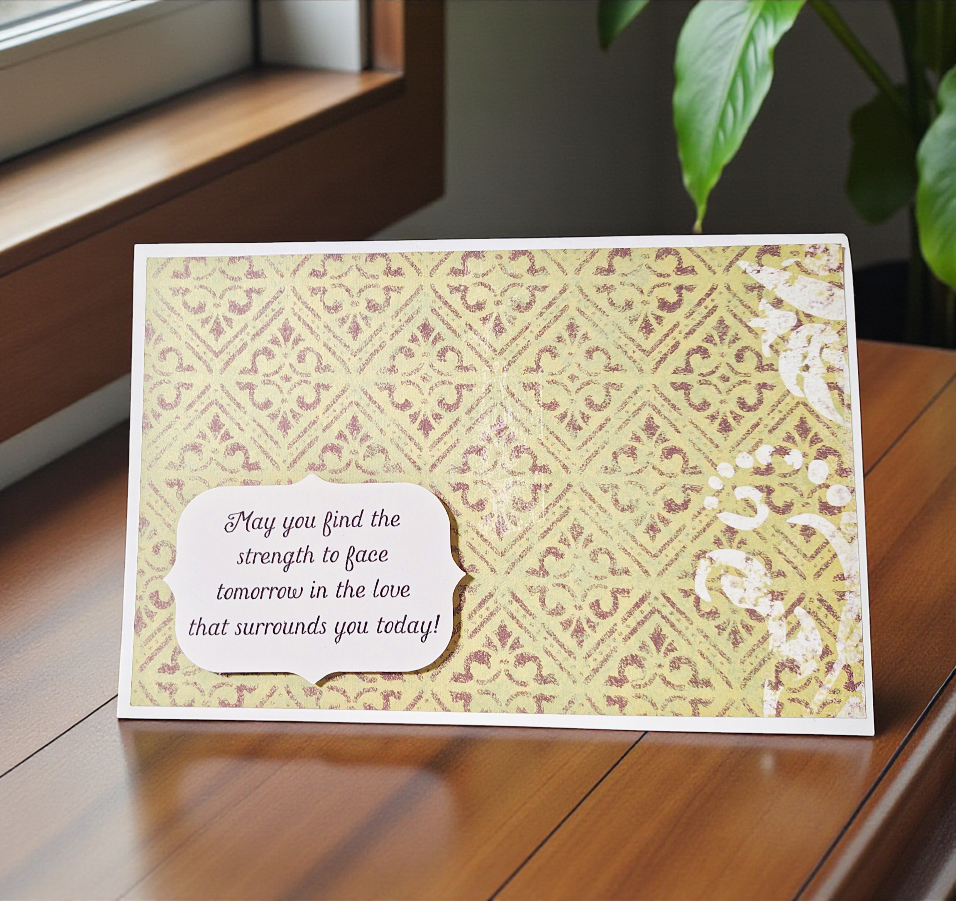 Inspirational Quote Greeting Card with Envelope