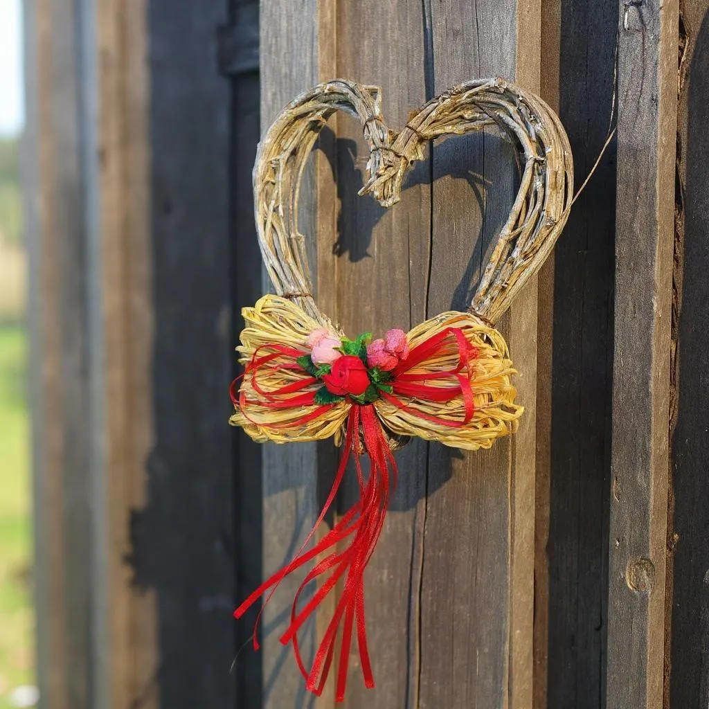 Handmade Small Heart Shaped Twig Wreath 