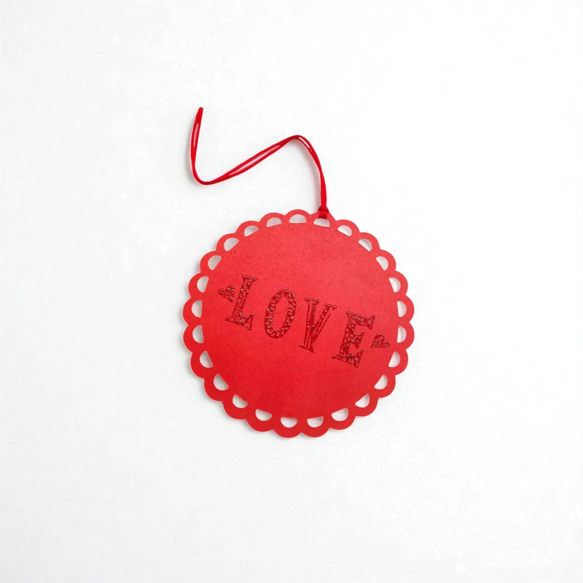 Decorative Doily Love Junk Journal Hanging Gift Tags